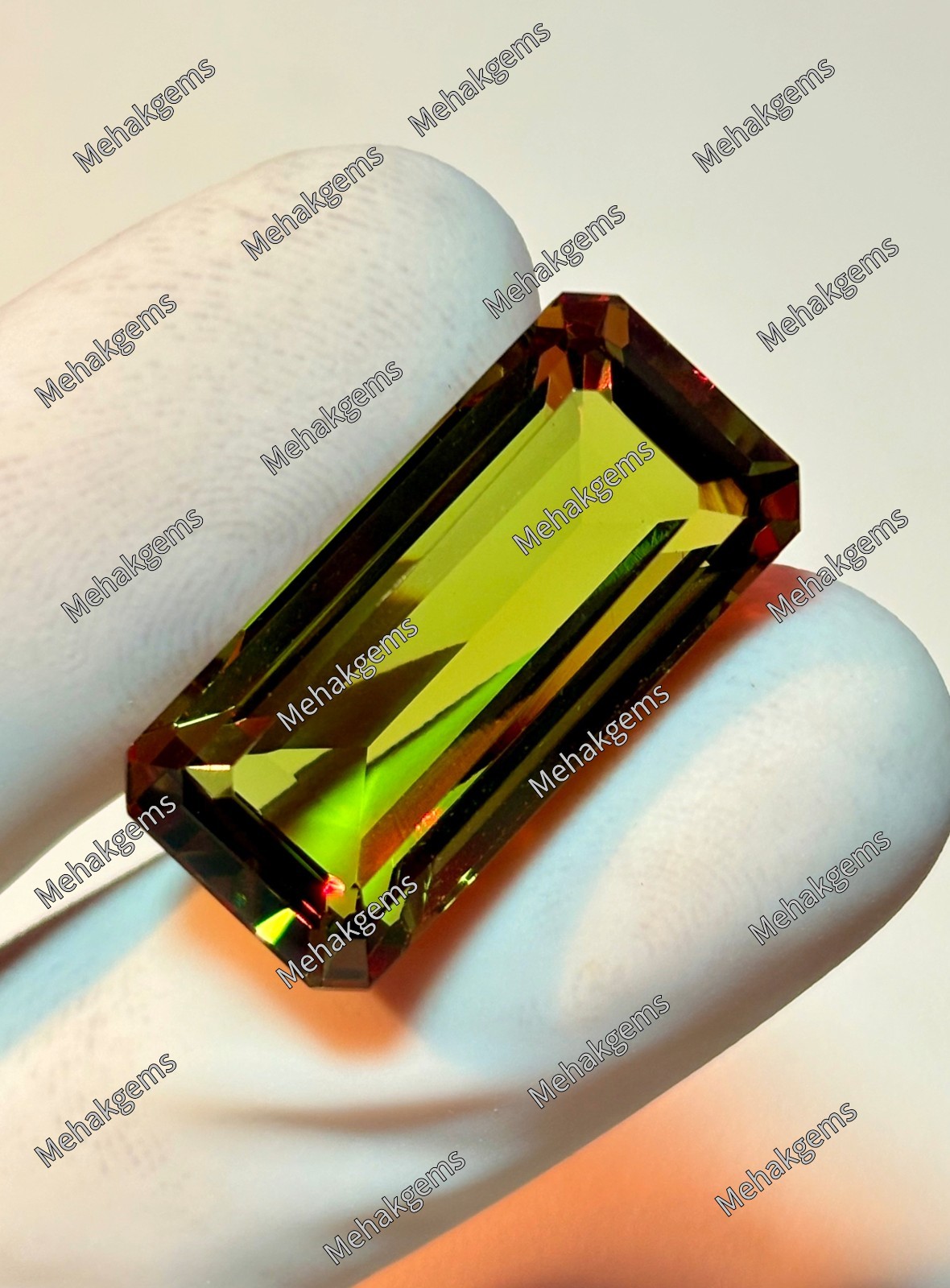 35 Carat Zultanite Gemstone, Rectangle Color Change Diaspore Pendant Stone