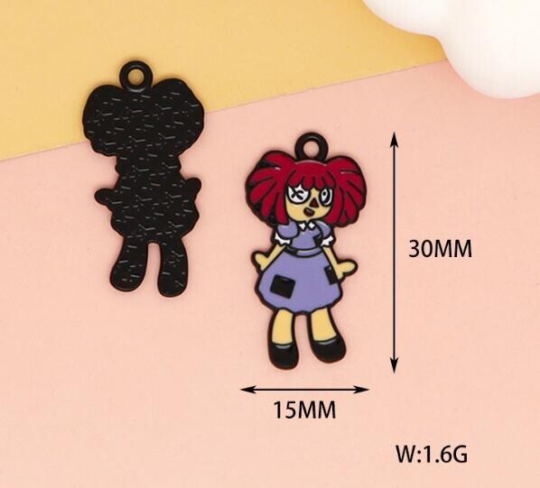 new 80Pcs Anime cartoon mix Charm bracelet necklace Pendant DIY Jewelry Making