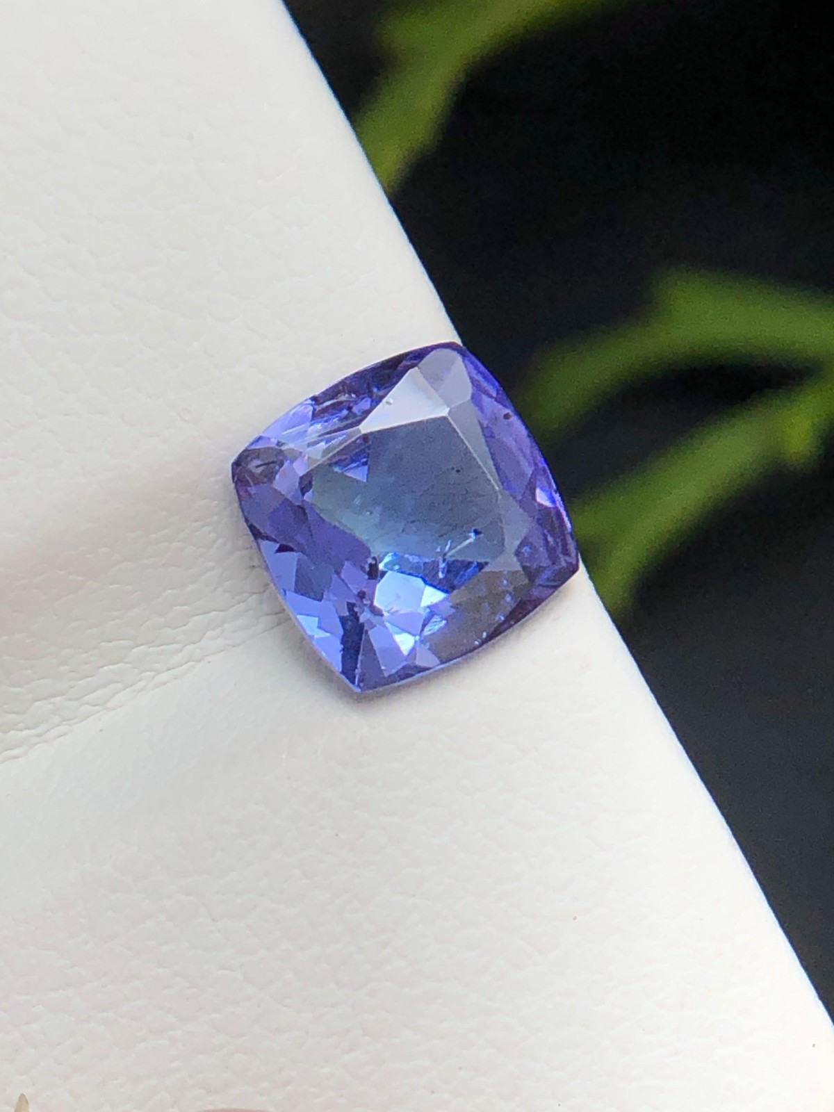 Natural Blue Purple Zoisite Tanzanite 1.25 Ct Cushion Cut Loose Gemstone