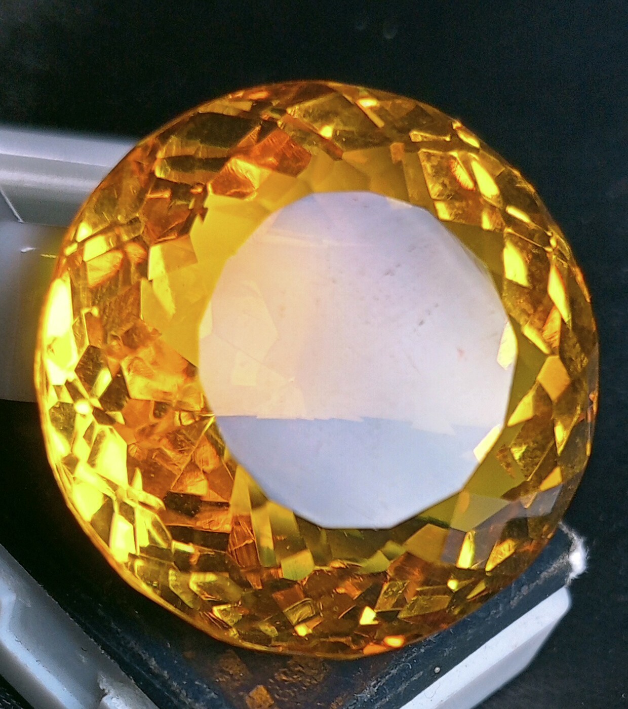 A++ Round Cut Yellow Natural Brazilian Topaz 100 Ct EGL Certified Loose Gemstone