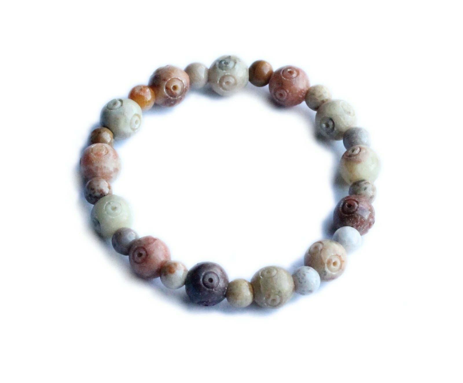 Balance & Harmony Soapstone and Flower Stone Empath Protection Bracelet