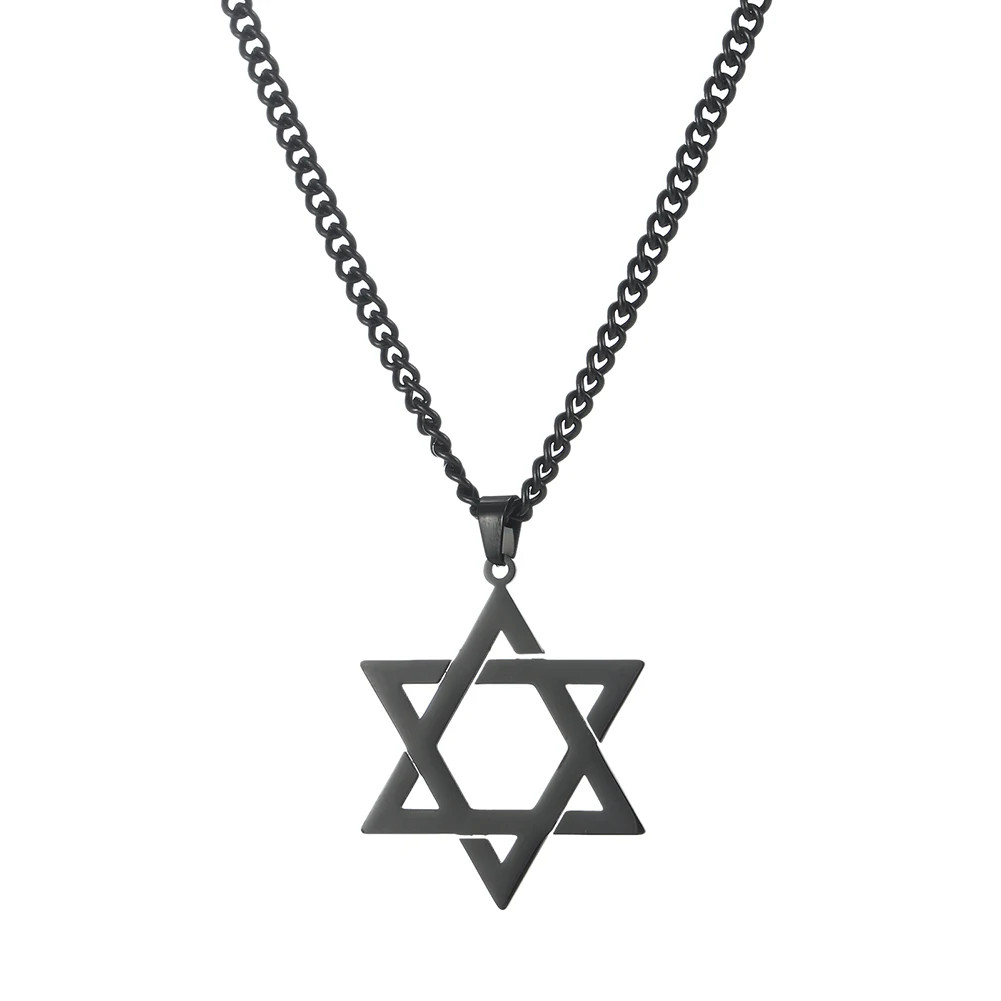 Star of David Amulet Pendant Necklace Gold Kabbalah Jewish Judaica NEW