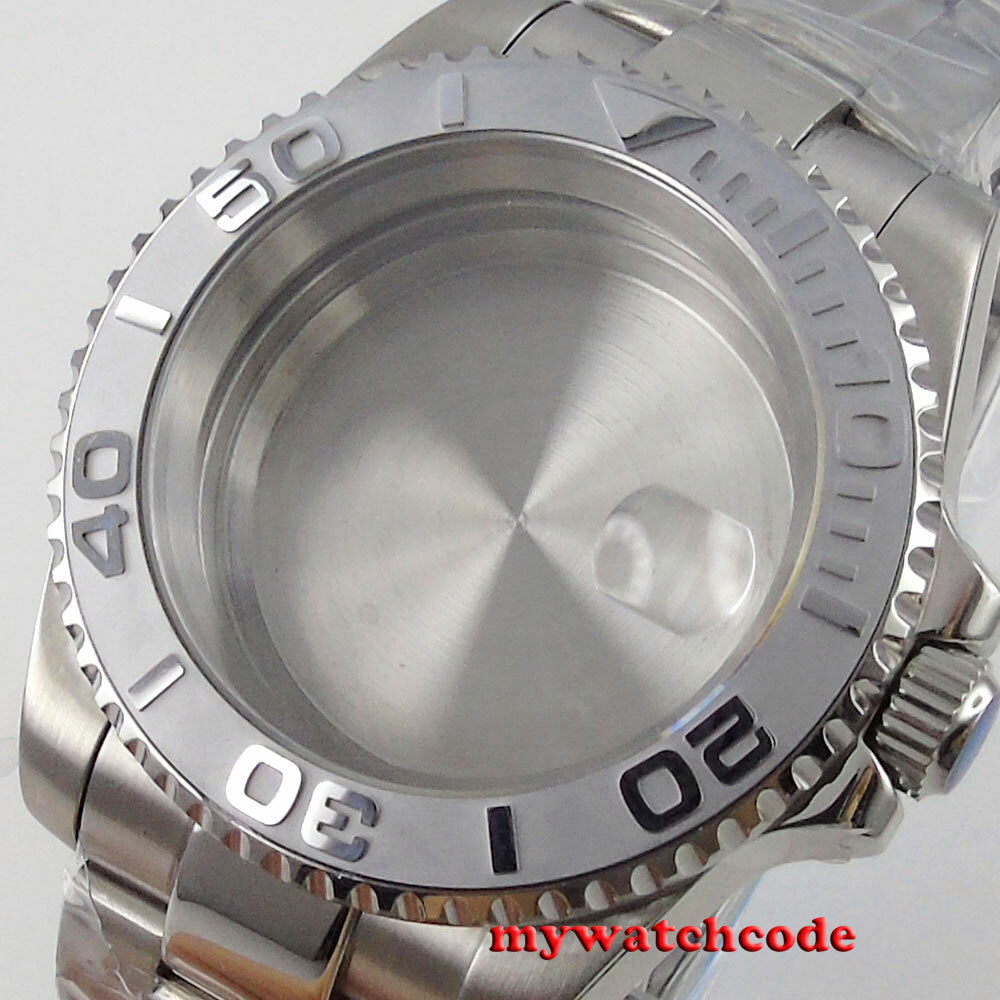 20ATM 40mm Gray Ceramic Bezel Watch Case Fit NH34 NH35 NH36 ETA 2824 PT5000