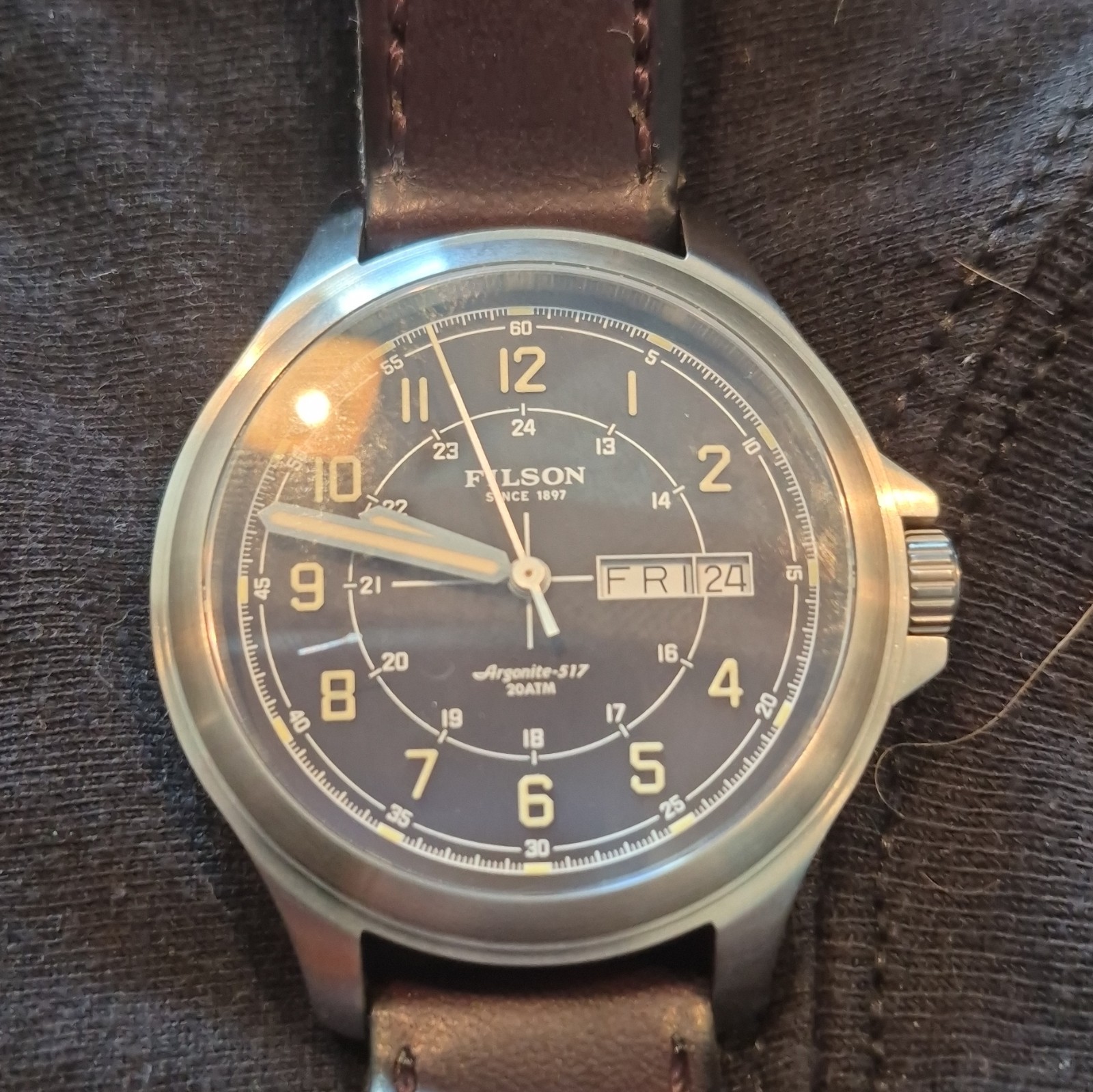 UNRELEASED PROTOTYPE Filson Wristwatch Circa 2017. New. Made By SHINOLA.