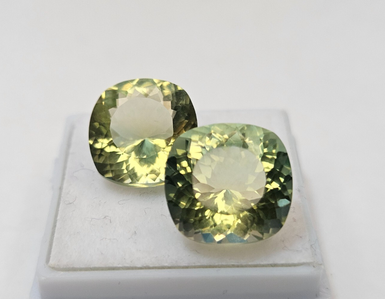 Tourmaline Natural Bi-Colour Cushion Cut 7-8 Ct Pair For Earring Making Gemstone