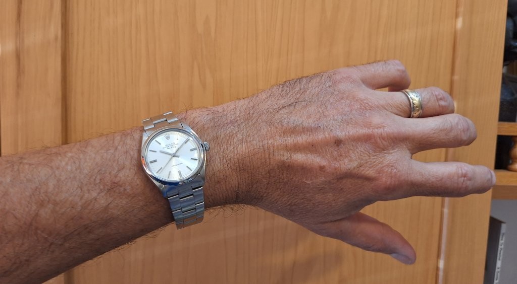 Rolex Oyster Perpetual Date 1501 Mens Watch, All Original, Silver Dial, 1967