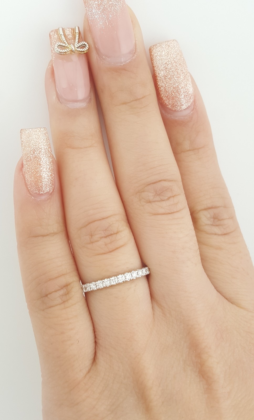 Simon G Round Diamond Wedding Band MR1811 18k White Gold 0.27 ct Rt $2,200