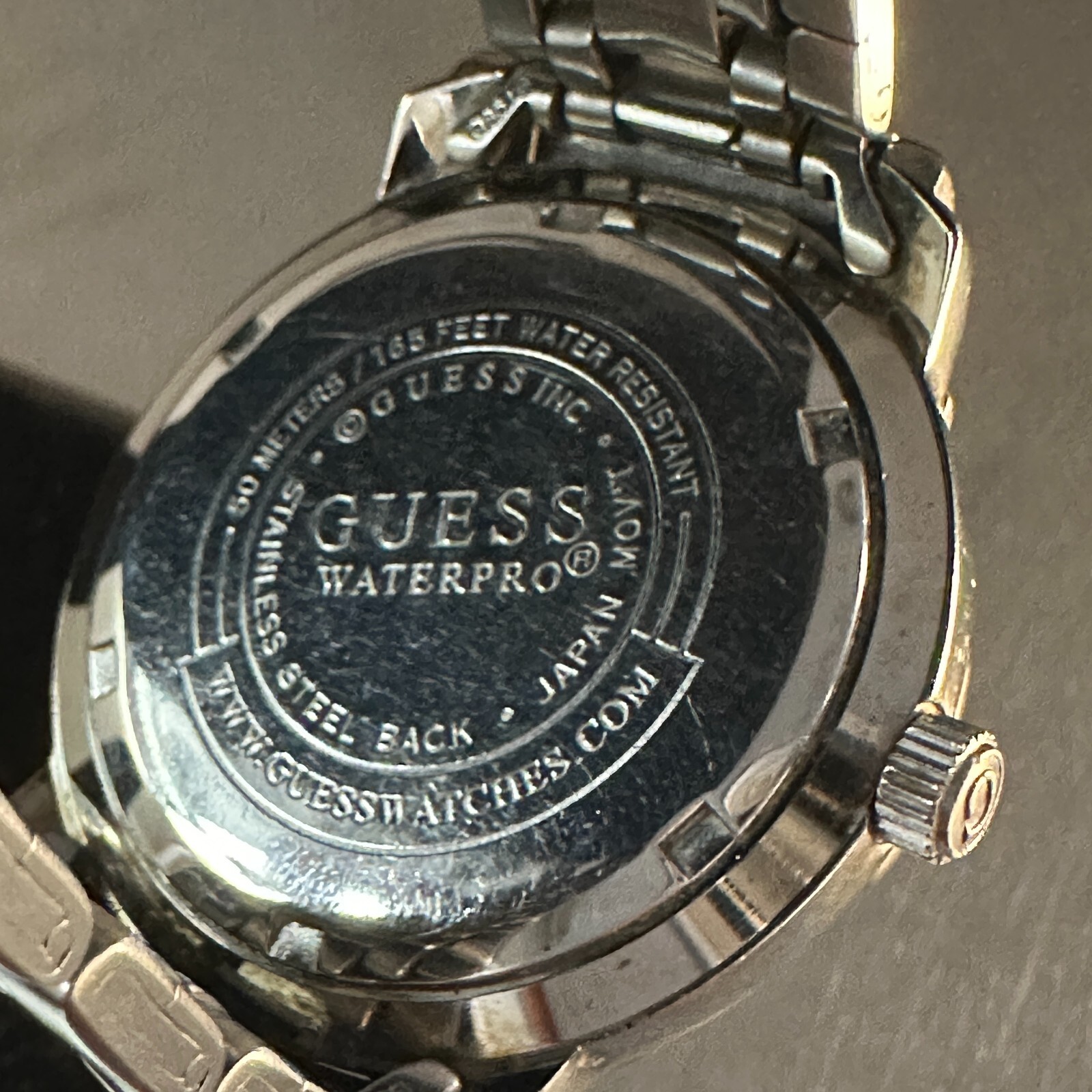 GUESS WATERPRO Chronograph Watch Men’s Analog Rotating Bezel 7.5 inch 39 mm