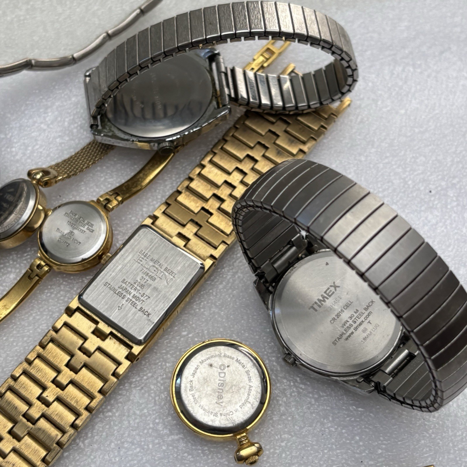 Untested Vintage Ladies Watch Lot – Mathey Tissot Elgin Anne Klein Helbros Timex