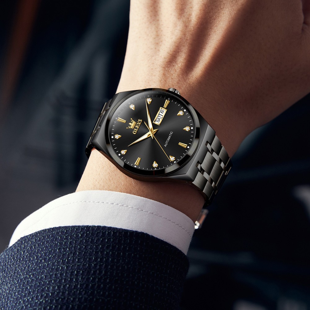 OLEVS 9811 Stainless Steel Luminous Male Luxury Men’s Automatic Mechanical Watch
