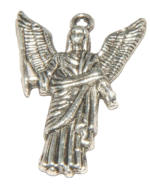 Angel Jeliel Guardian Helping Fidelity Fertility Charm Tibetan Silver J1095