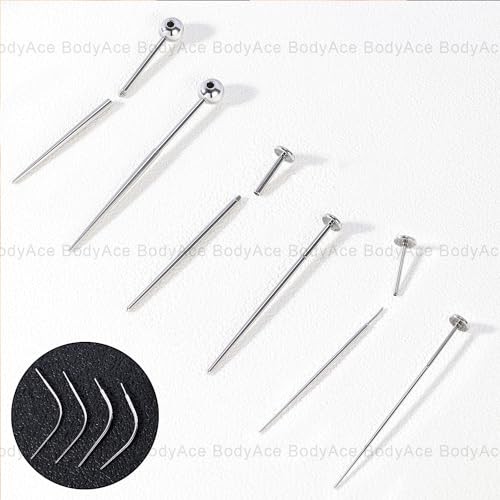 14G 16G 18G 20G Piercing Taper, Stainless Steel Threadless 16G(1.2mm) Mix