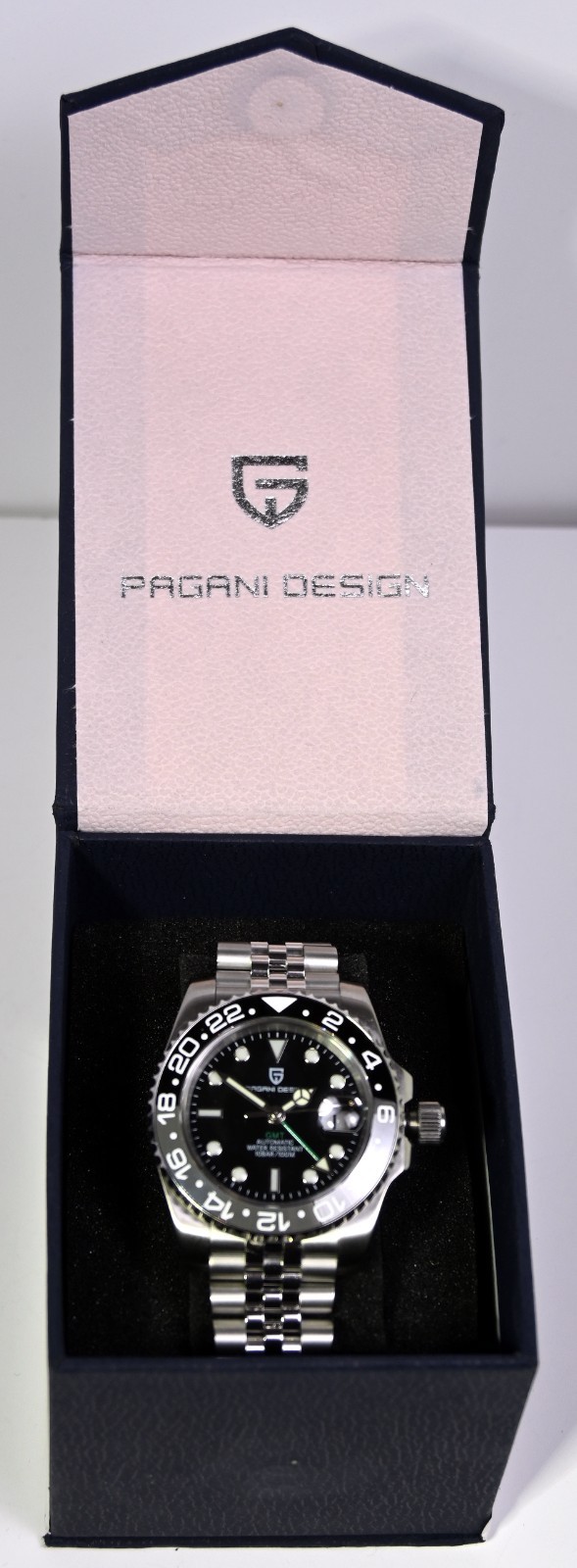 40MM PAGANI DESIGN GMT Automatic Men’s watch Waterproof Stainless Steel New USA