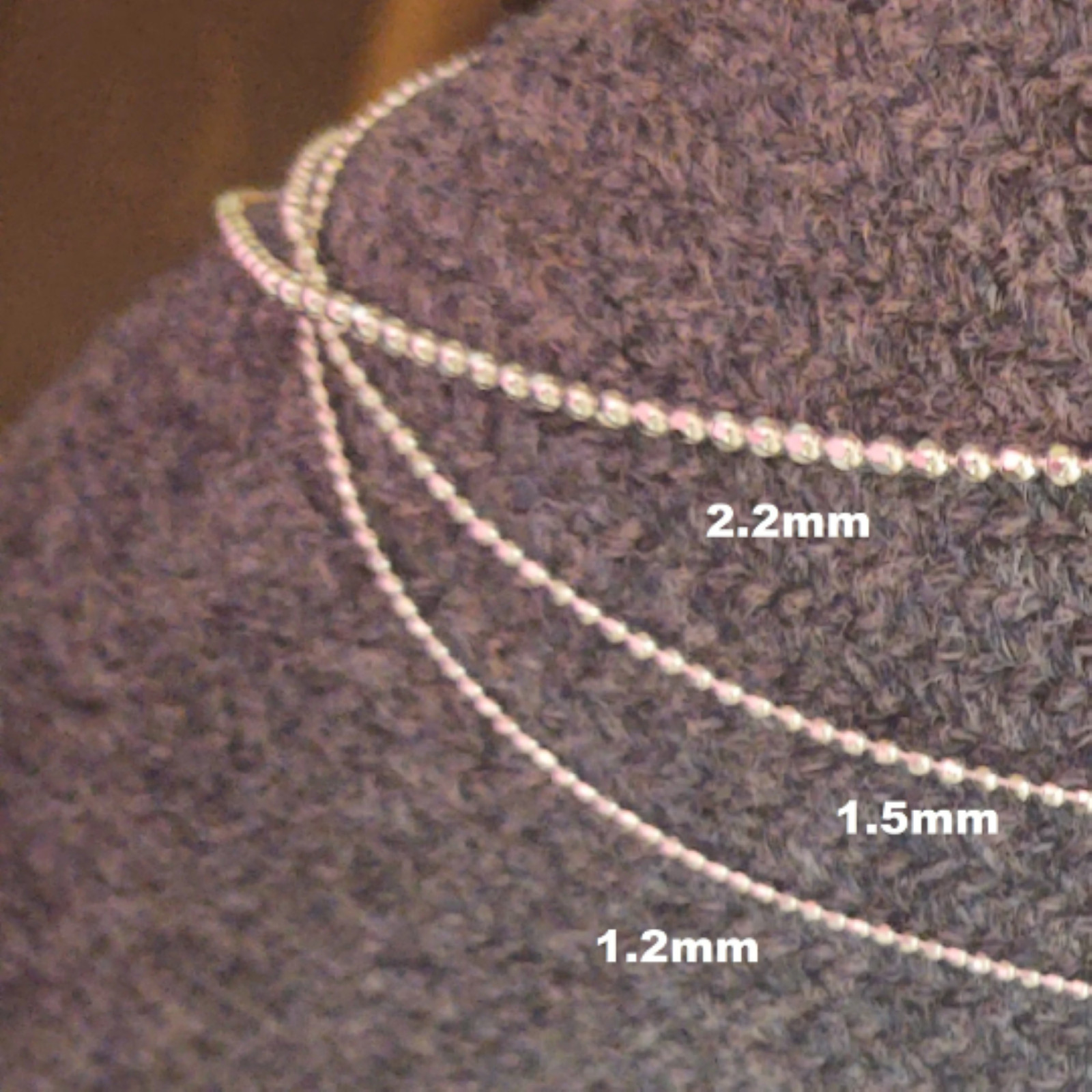 Diamond Cut Bead Chain Bracelet- 6 inch* (1.2mm*) – Sterling Silver – Made Italy