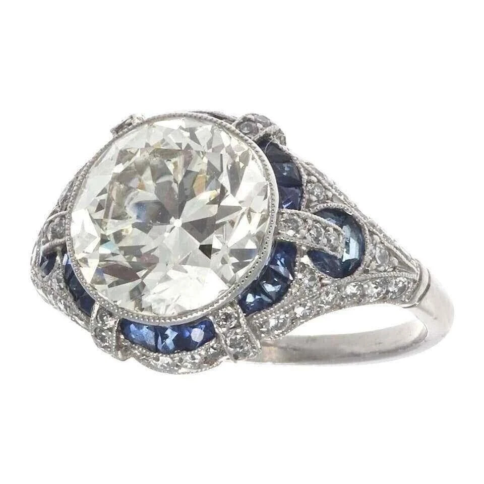 2.55Ct Art Deco Style Lab Created Diamond Anniversary 14K White Gold Finish Ring