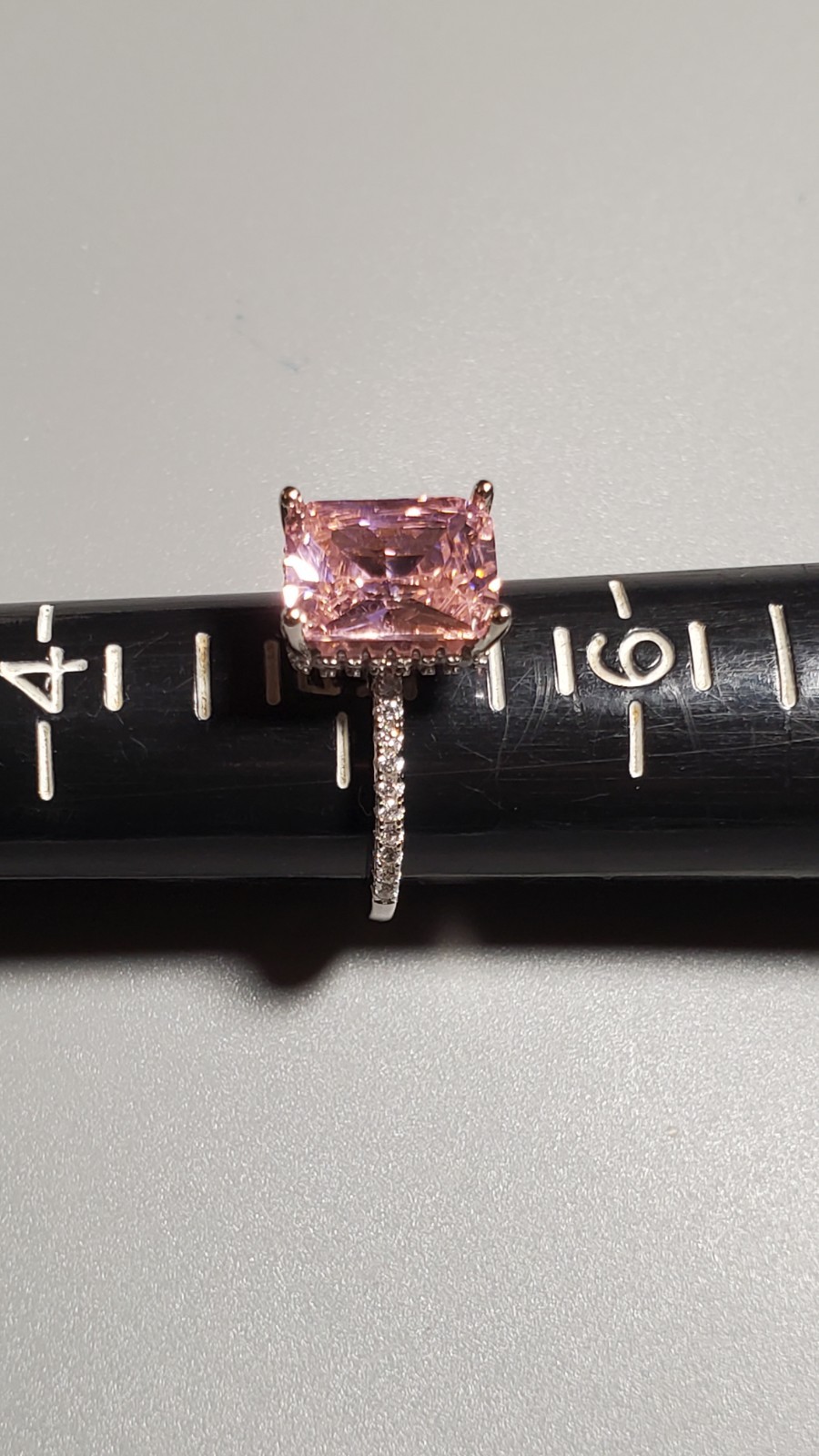 CERTIFIED 4.00 CT LAB GROWN PINK SAPPHIRE 925 STERLING SILVER RING SIZE 5