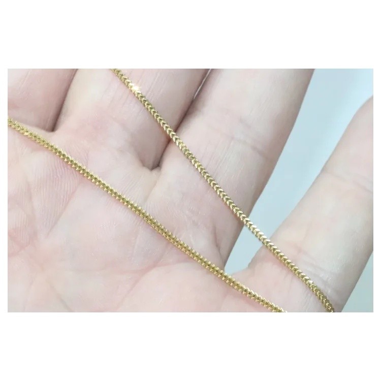 Vintage 22K Gold Foxtail Necklace