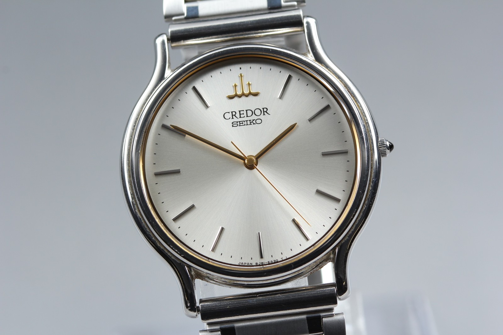 [NEAR MINT] SEIKO CREDOR 8J81-6A30 32mm Silver Dial Quartz Men’s Watch JAPAN