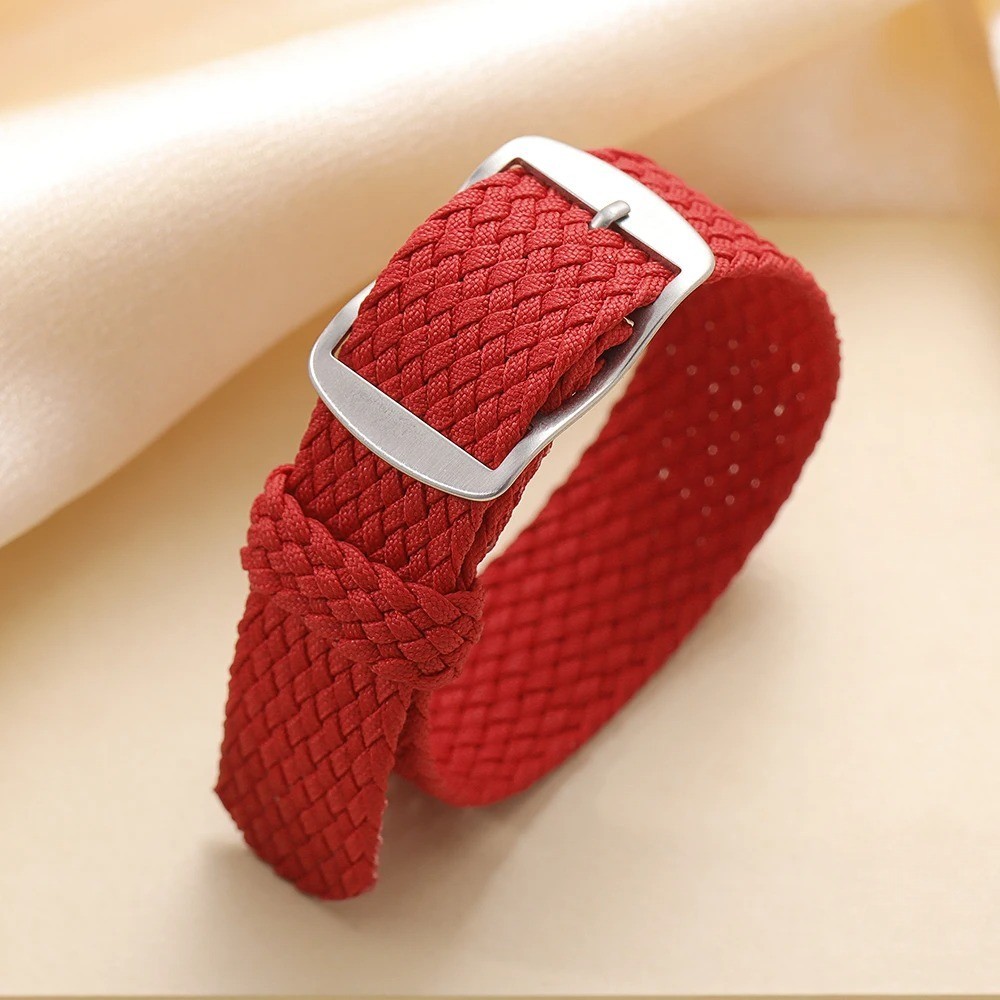 Perlon Woven Nylon Watch Band Strap Universal Replacement 18mm 20mm 22mm