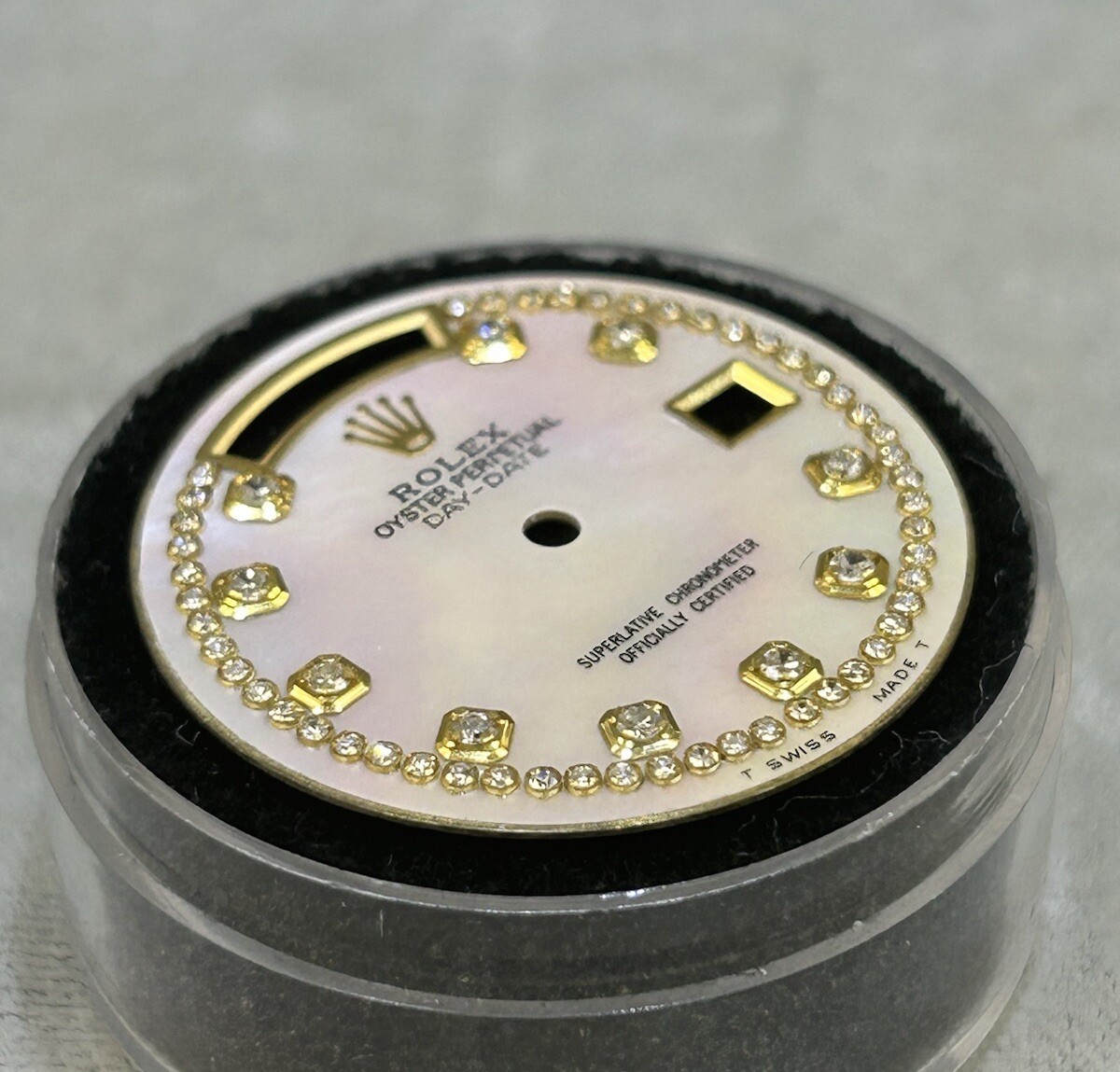 Rolex Quickset President Custom Mop String Diamond Dial For Models 18038 G2U