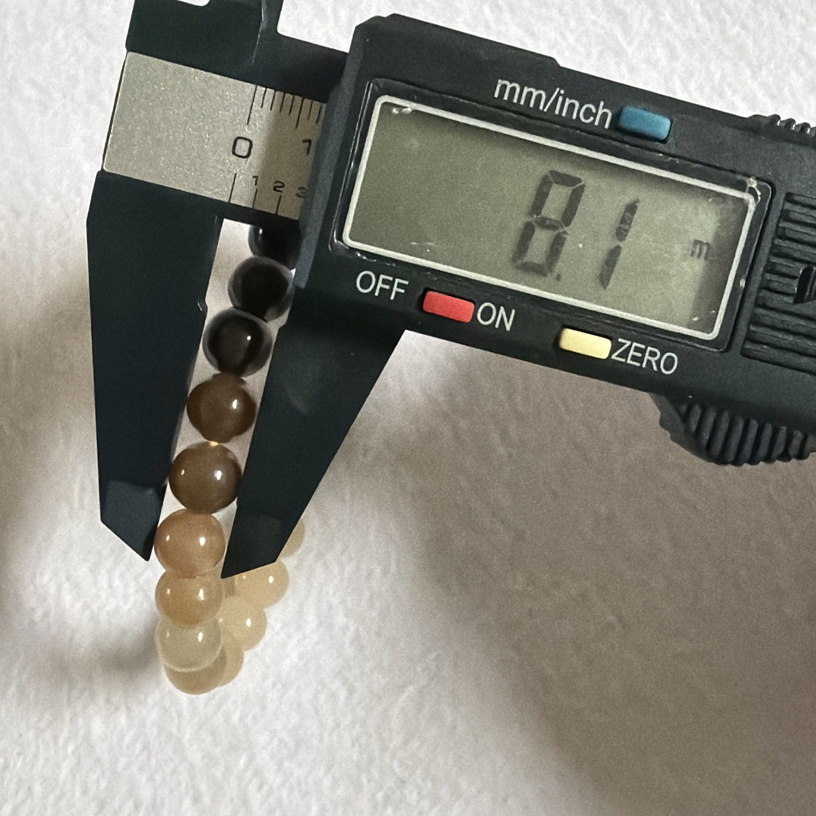certified nephrite jade bead bracelet 和田玉手链 （糖料渐变色手链，和田老料）#183