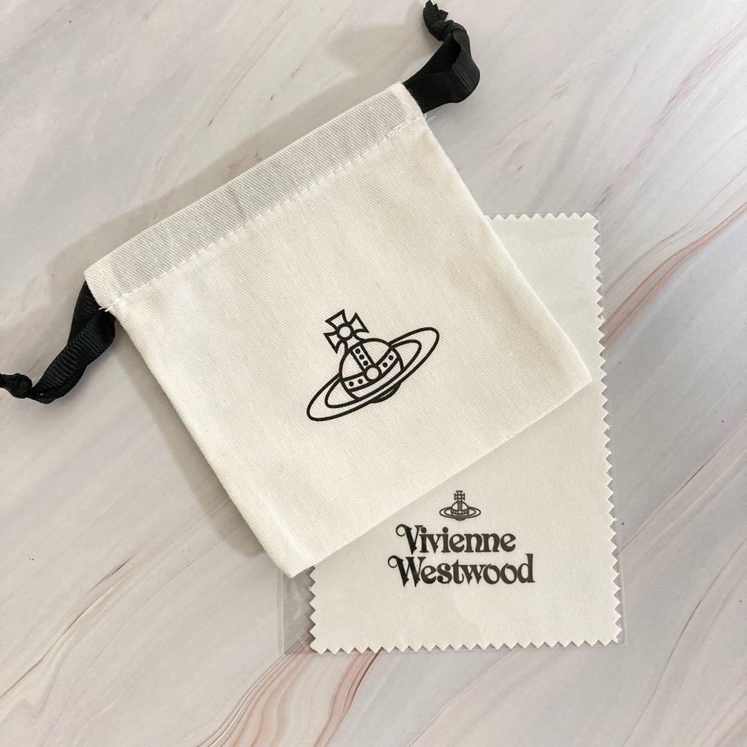 Vivienne Westwood Necklace Small Orb Silver Pink Chain 80cm Top 4.5cm NO BOX