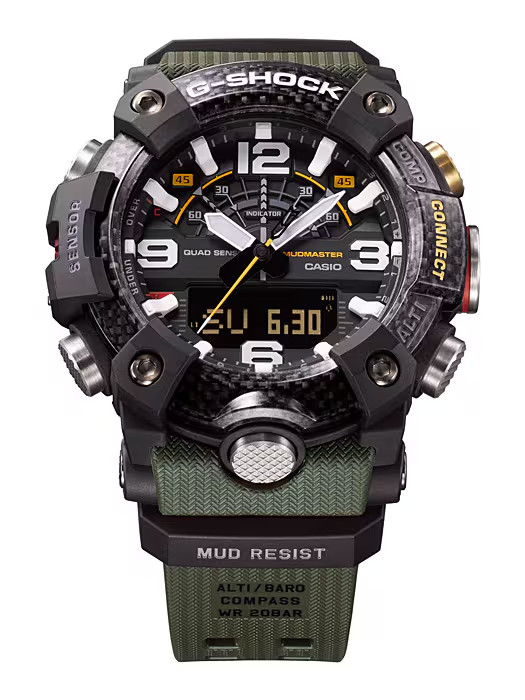 Casio G-Shock MUDMASTER Carbon Core Mud-Resistant Outdoors Mens Watch GGB100-1A3