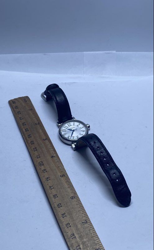 Coach Women’s Watch Stainless Steel Quartz Black Leather CA.72.3.14.0740 31.9mm