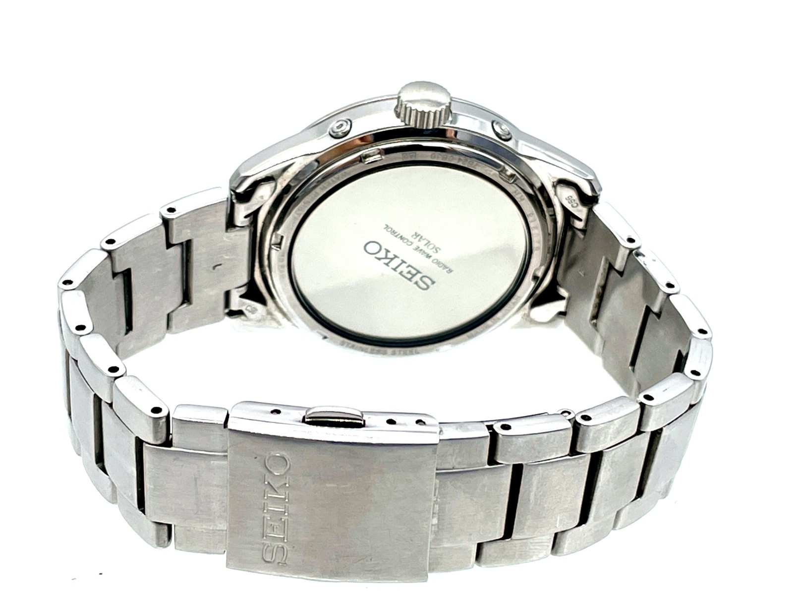 SEIKO Radio Wave Control Solar Men’s Watch Stainless Black Dial 7B24-0BJ0 40mm