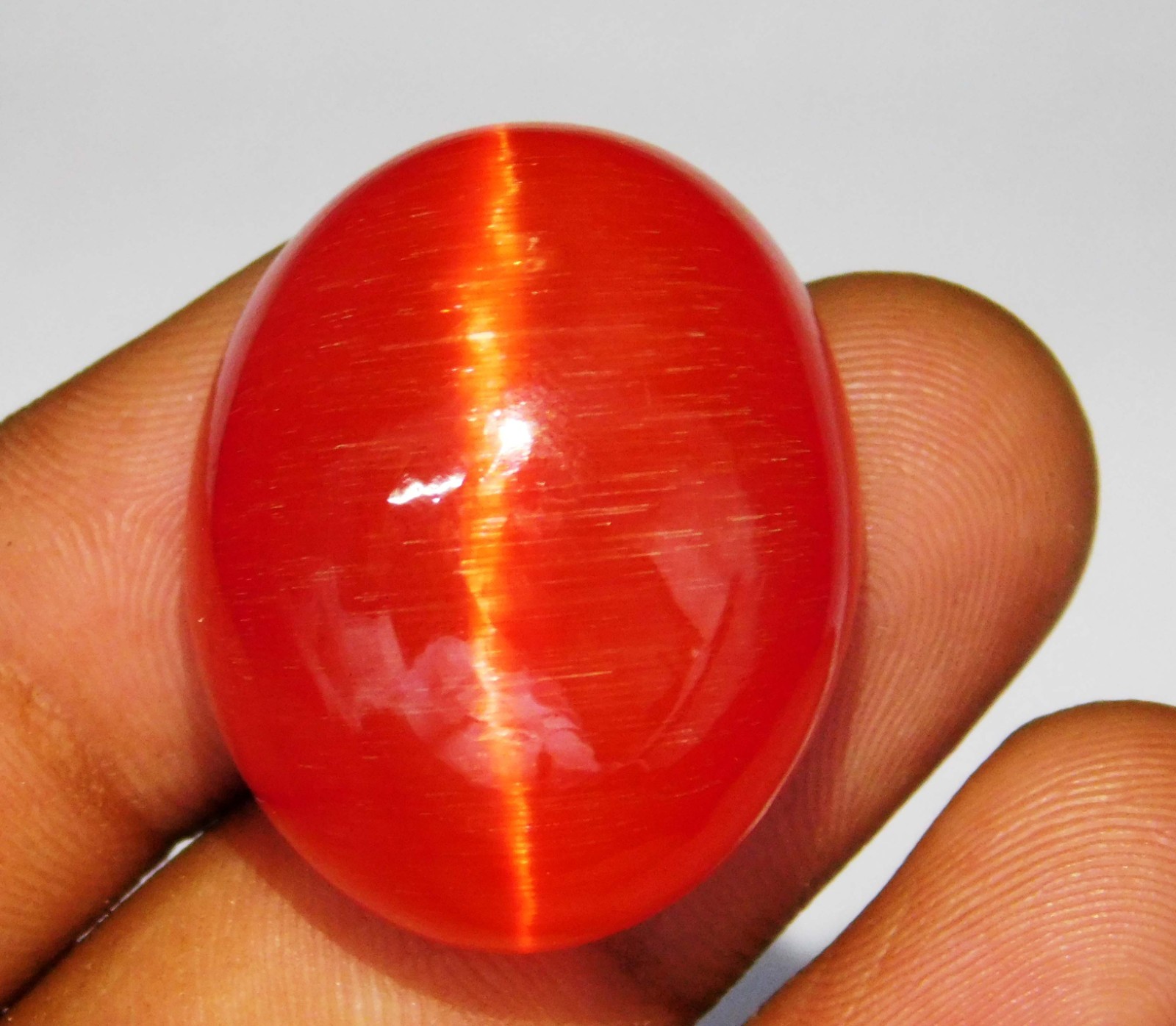 99.20 Ct Natural Chrysoberyl Pink Cats Eye Round Cabochon Loose Gemstone