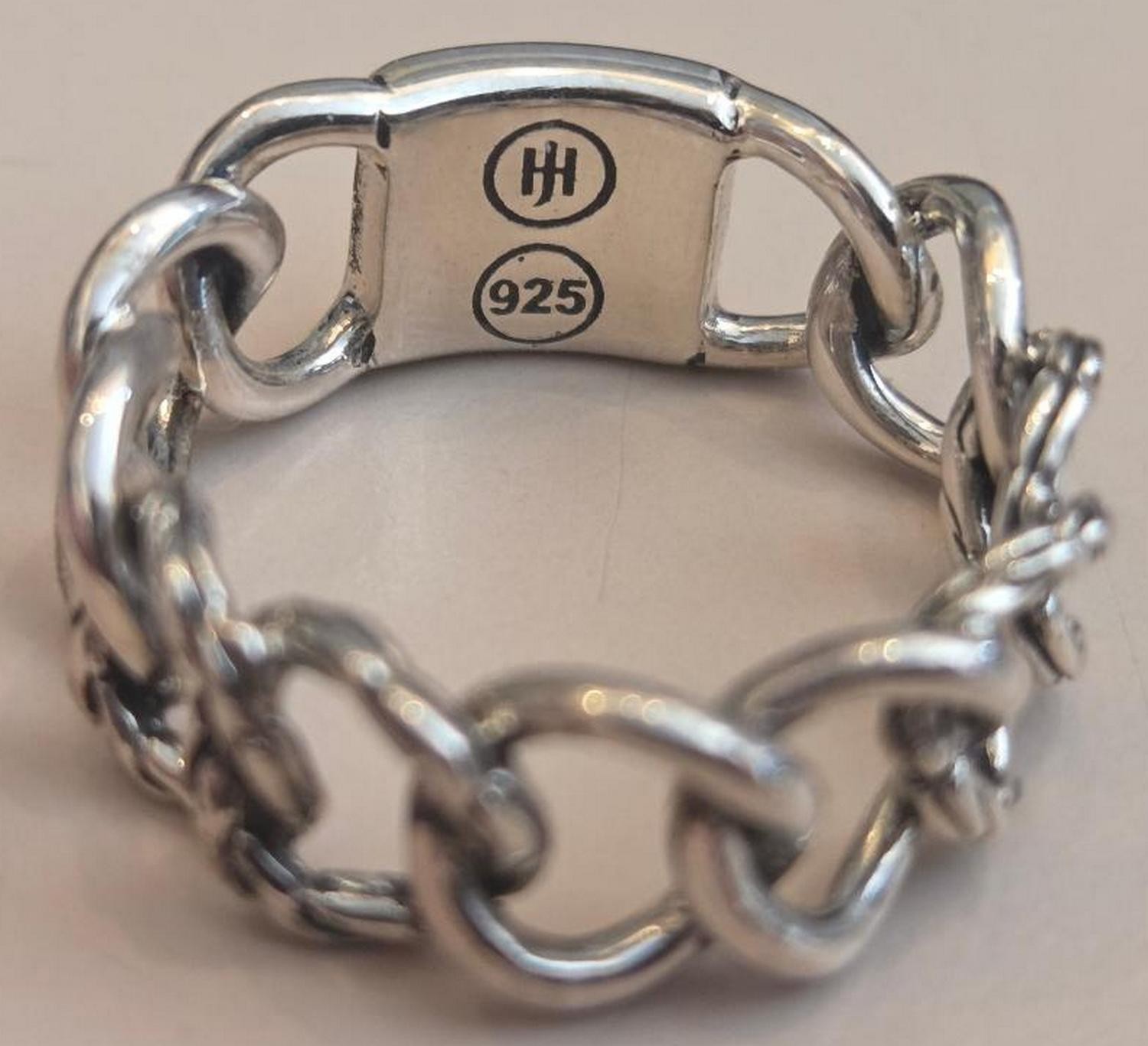 Nice John Hardy sterling ring with circle designs 7.75 size