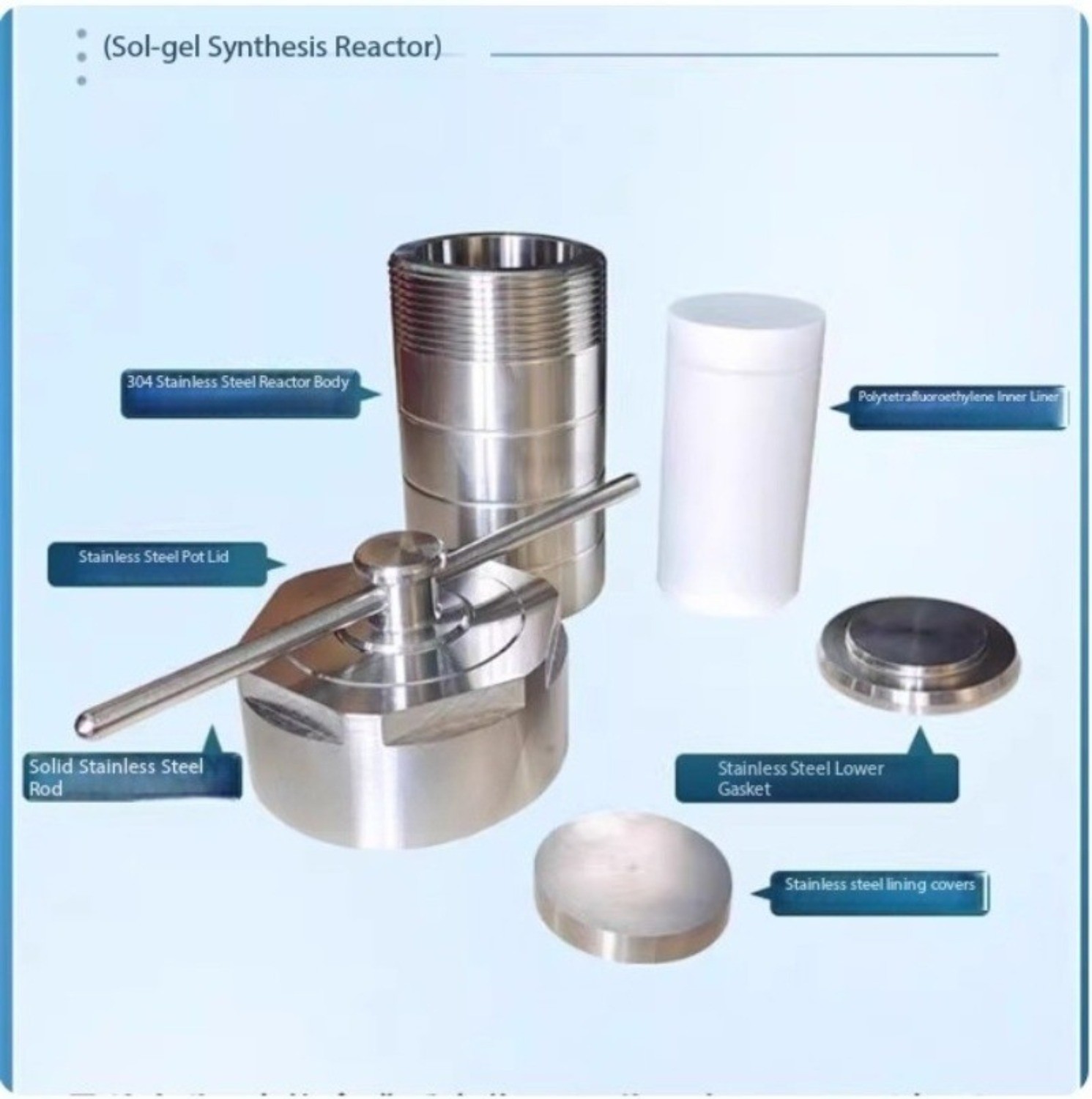 Hydrothermal Synthesis Reactor with PTFE-Lined High-Pressure Digestion Vessel