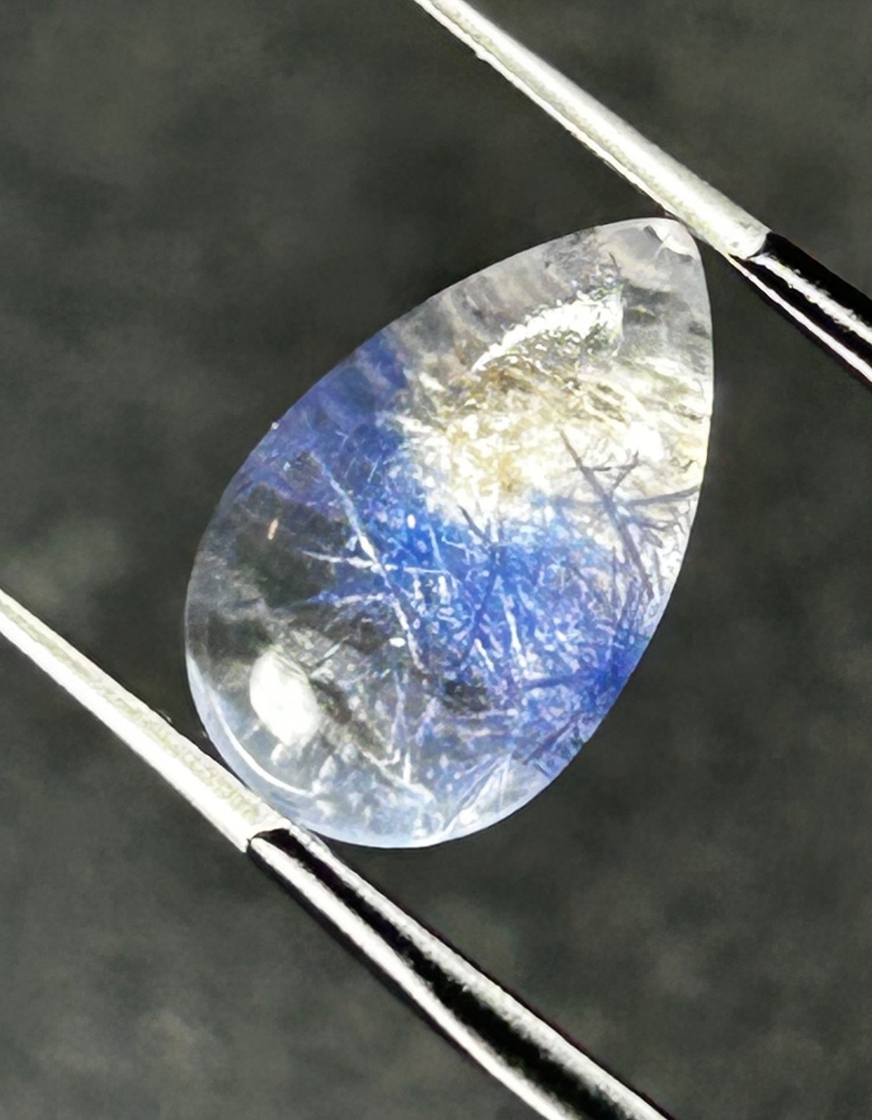 LPDS-1 Dumortierite in Quartz blue 4.55ct 14x9x6mm rough dumo