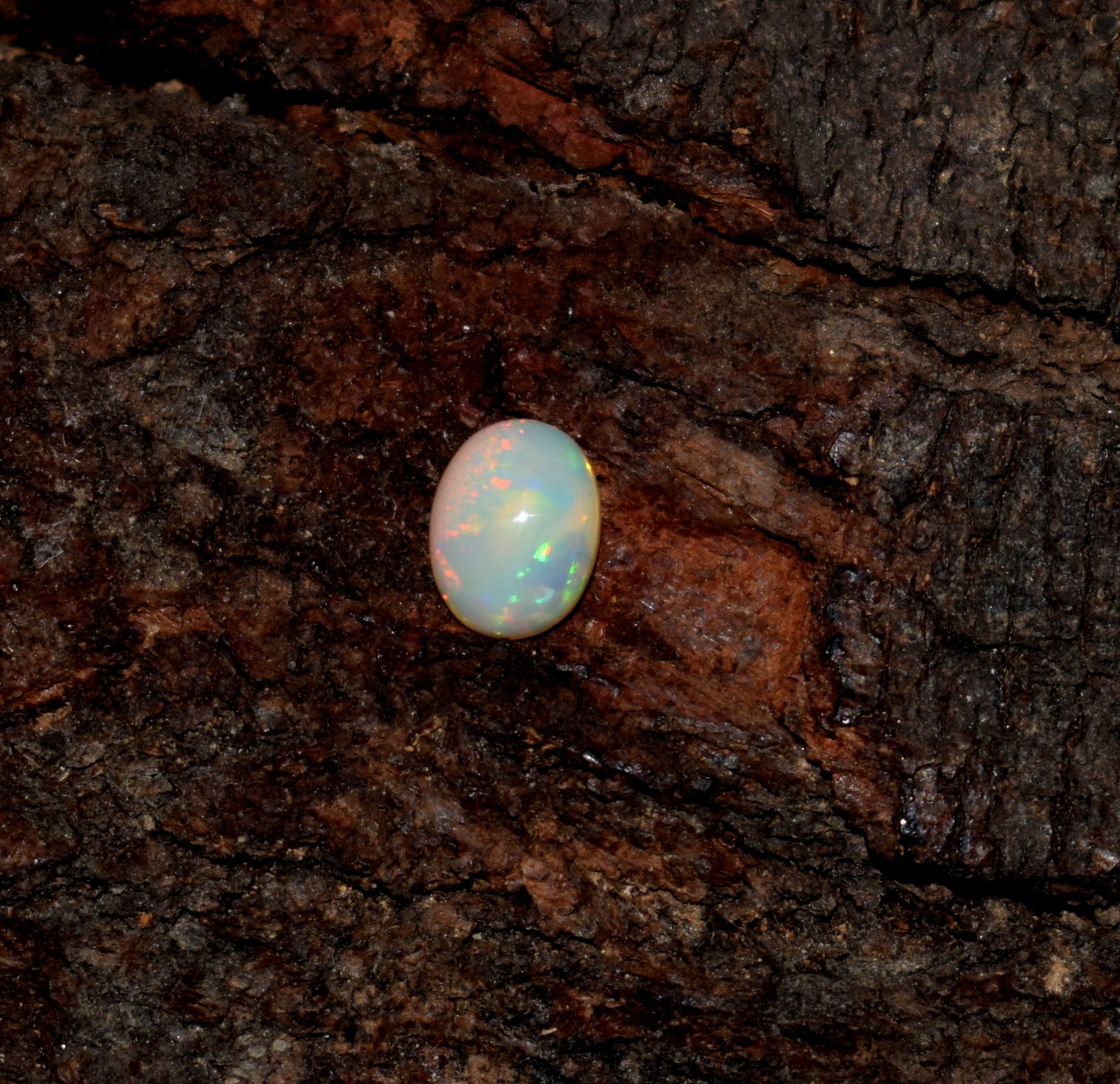 Natural Ethiopian Wello Fire Opal Cabochon Gemstone 7X9mm Loose AAA A22