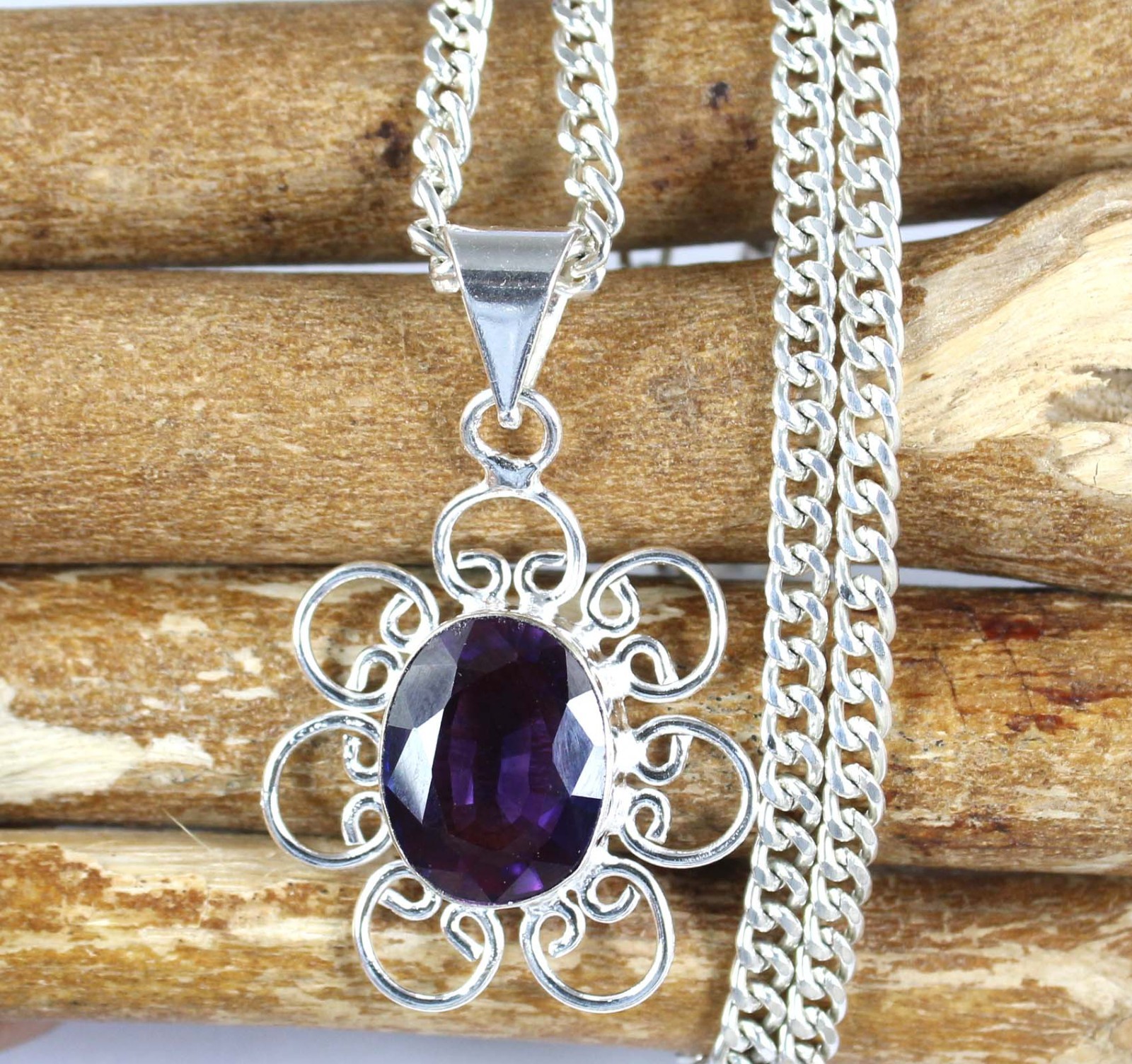 Natural 16.07 Ct Oval Boysenberry Sapphire Gems Men’s Pendant Mother’s Day Deal