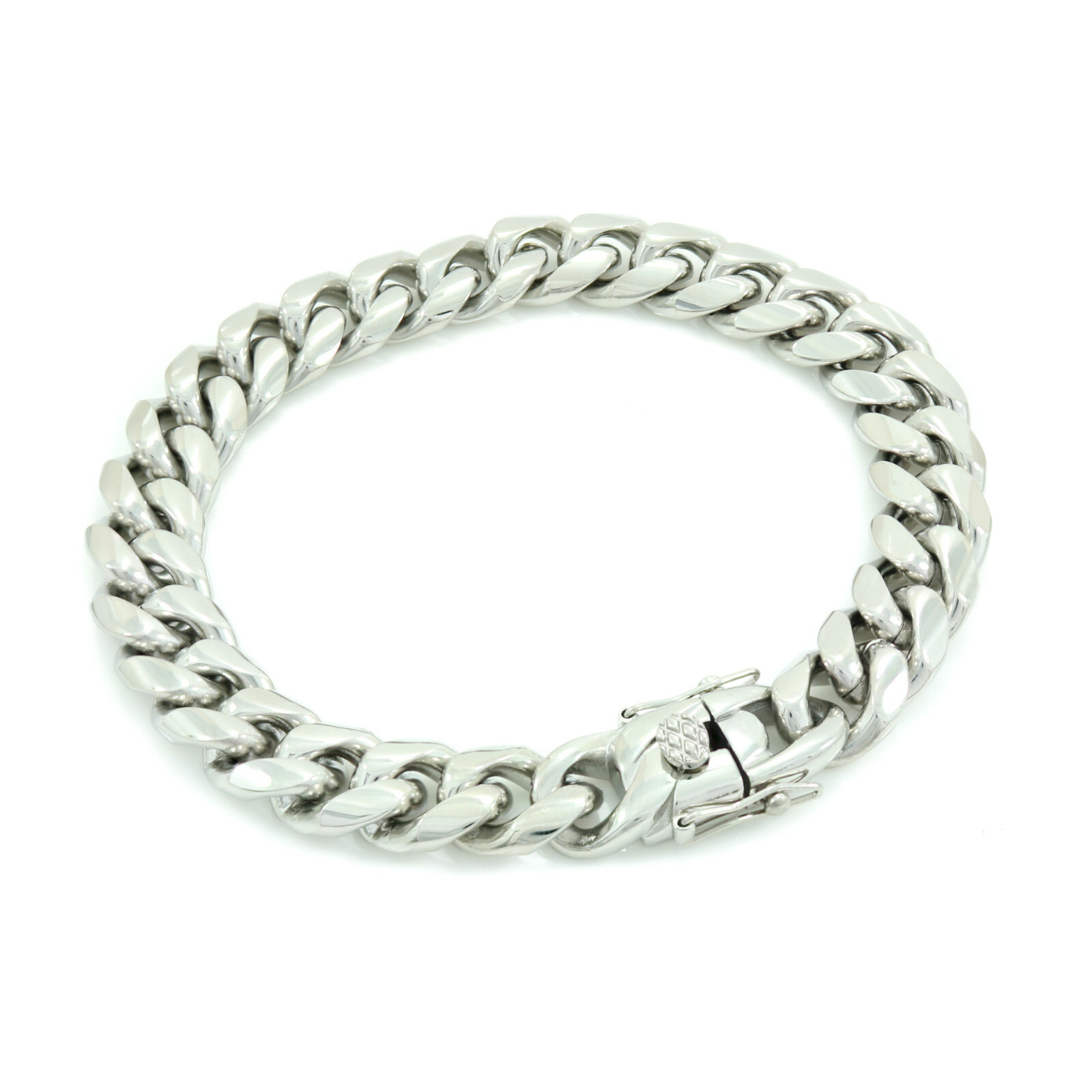 9inch Long Solid Stainless Steel 6mm-18mm Miami Cuban Curb Link Chain Bracelet