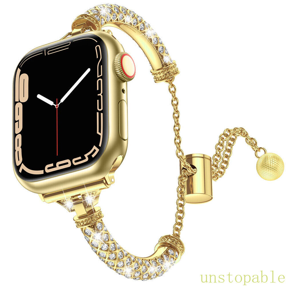 Bling Iwatch band wrist strap+Case For Apple Watch Ultra Series 10 9 8 7 6 5 4 3
