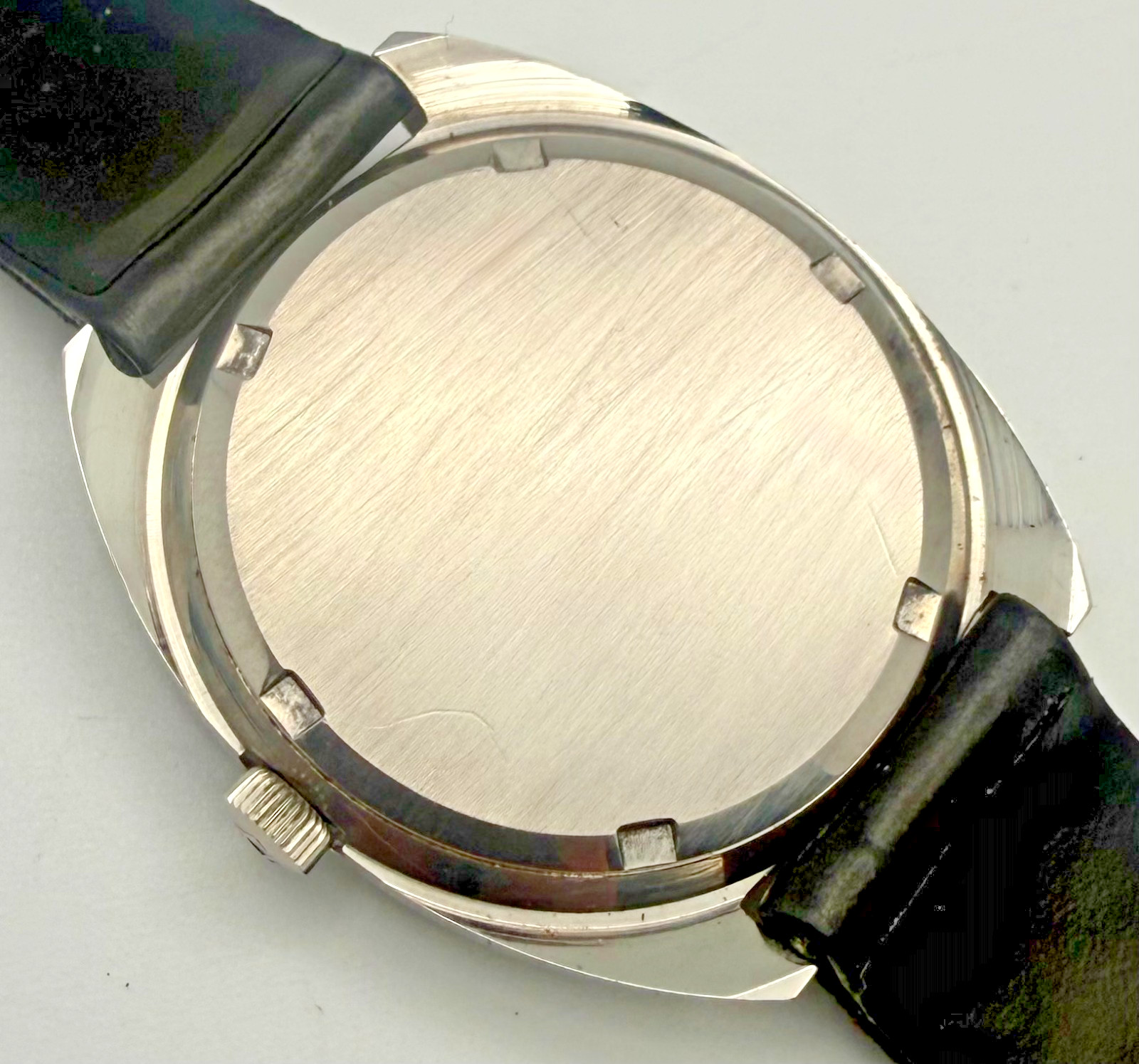 Vintage 1970s Tissot Seastar Swiss Hand Wind Men’s Watch OG Crown Strap & Buckle