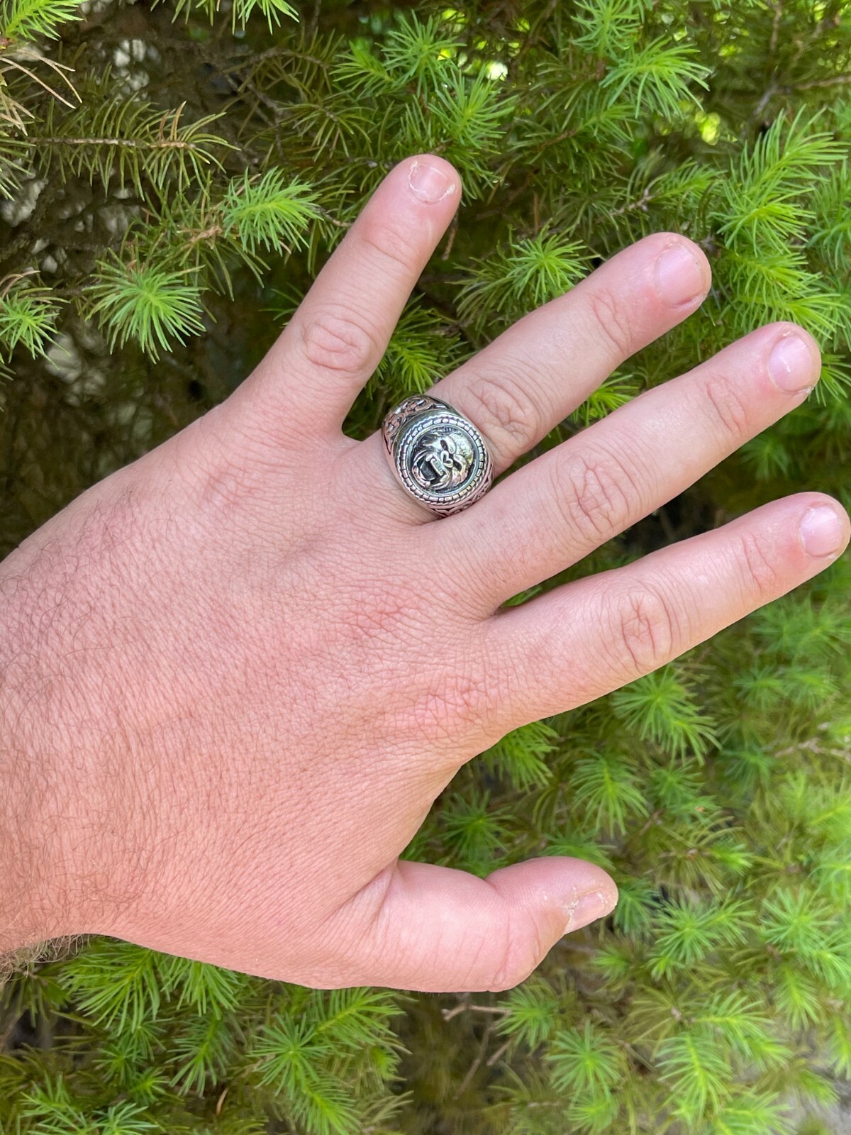 Real 925 Sterling Silver Mens Plain Gorilla Monkey Ape Ring Sz 7 8 9 10 11 12 13