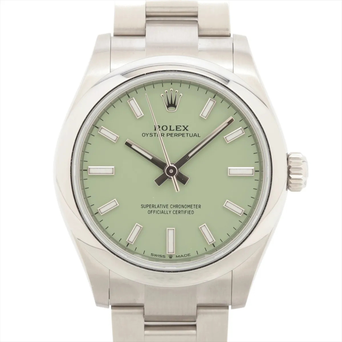 Rolex Oyster Perpetual 31 277200 SS SS AT pistachio dial