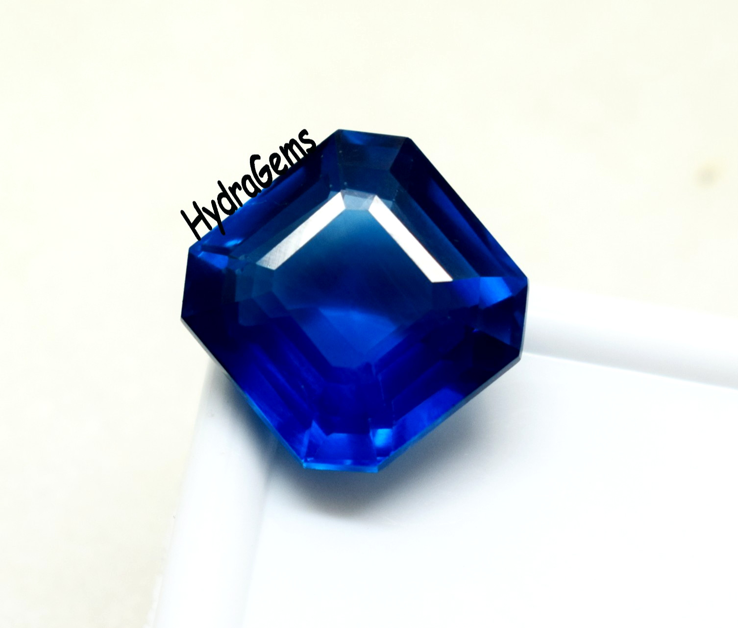 12 Ct Royal Blue Kashmiri Sapphire Radiant Cut Natural Certified Loose Gemstone