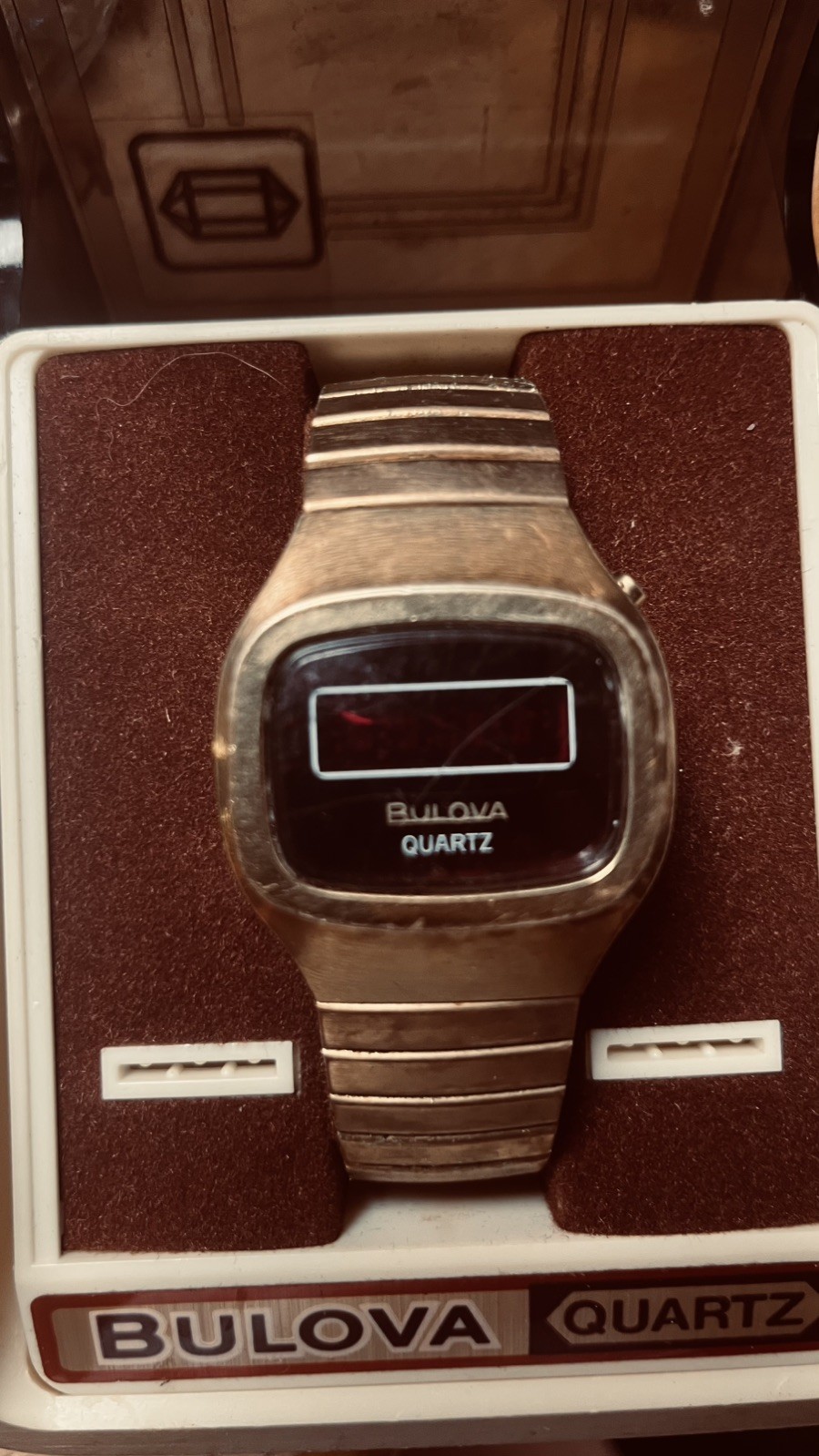 Pre- Owned Vintage 1977 LCD Men’s Bulova Watch N7