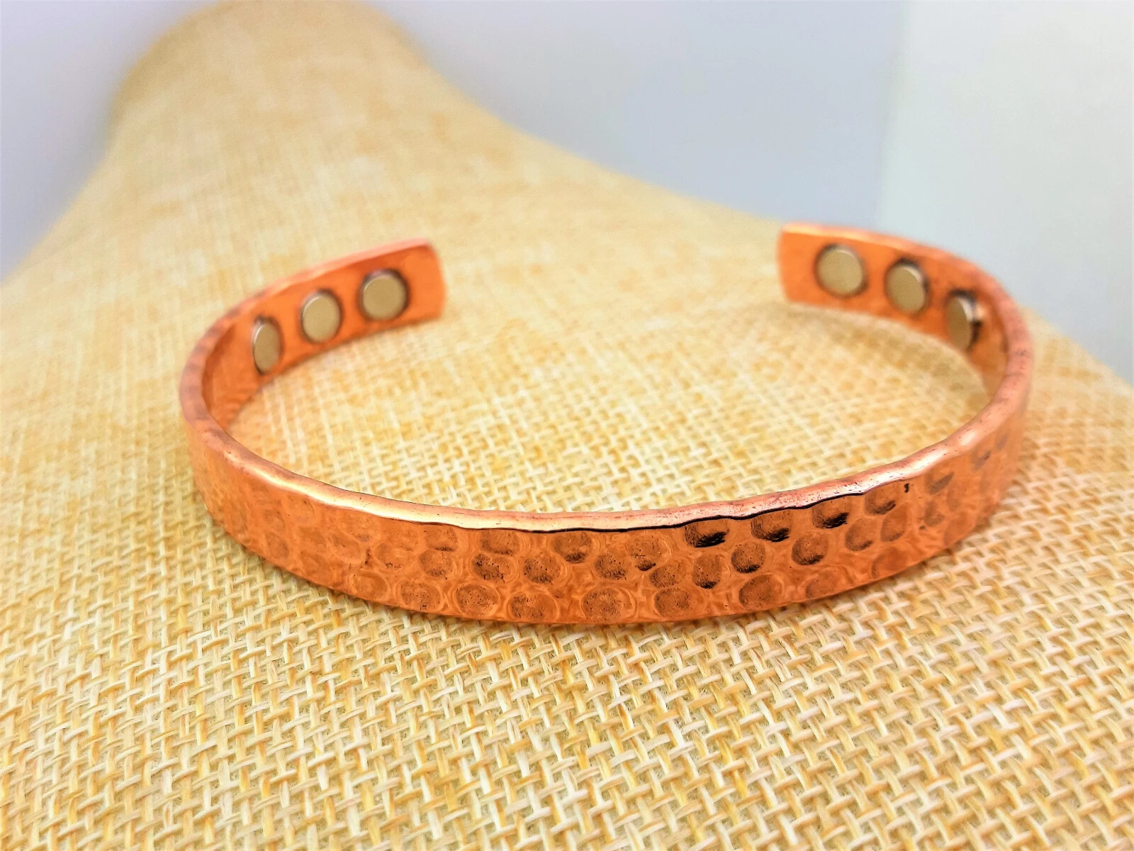 Magnetic pure copper adjustable bracelet with 6magnet,handmade,free UK delivery