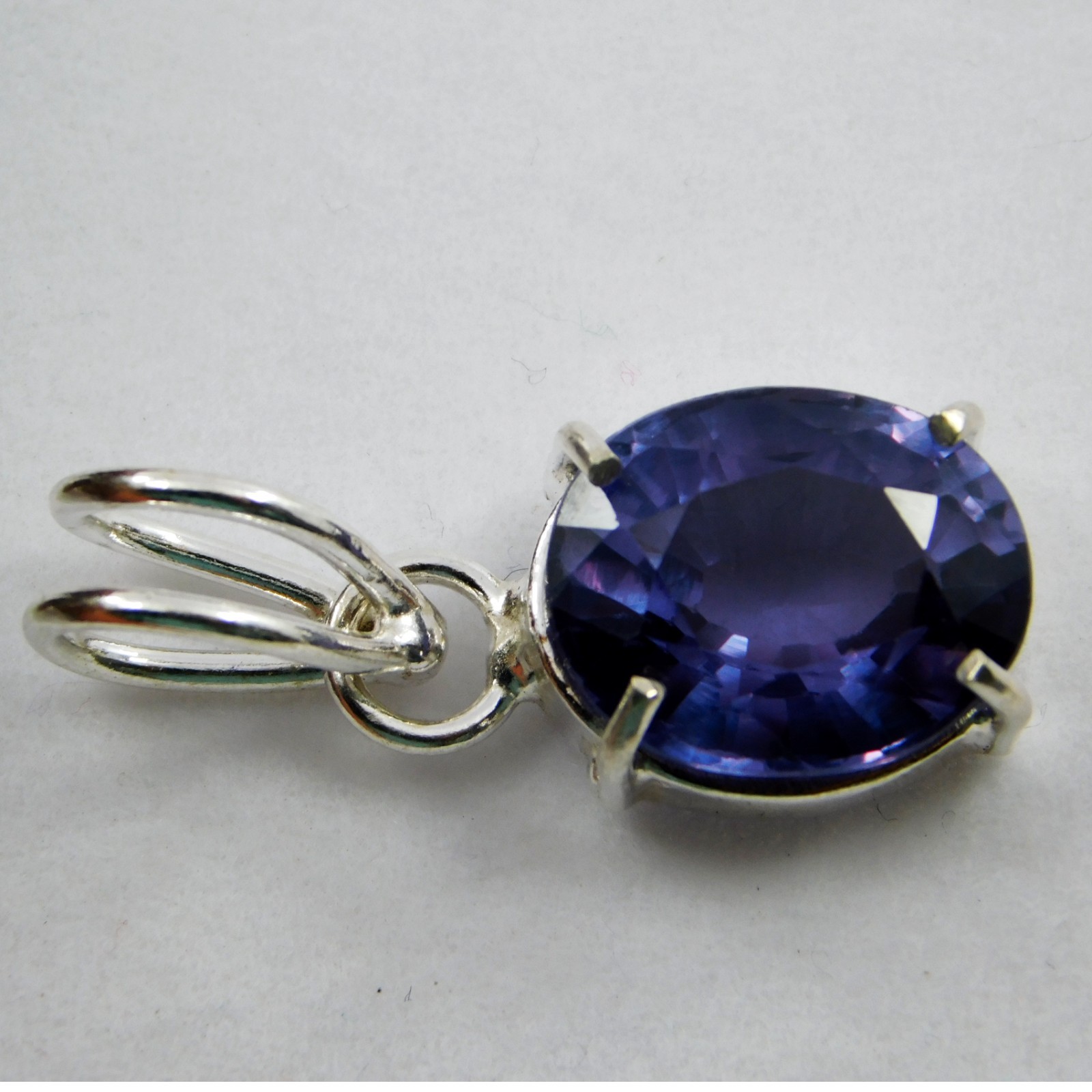CERTIFIED 18.70 Ct Natural California Rare Blue Benitoite Pendant Gemstone✔