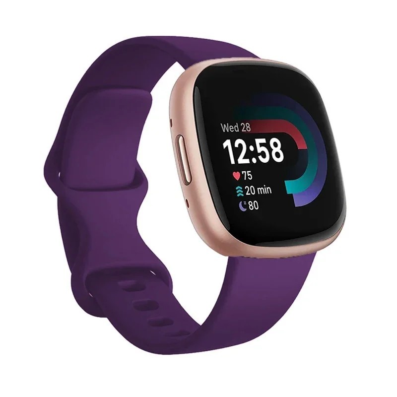 For Fitbit Versa 3/4/Sense Silicone Strap Wristband Replacement Watch Band Sport