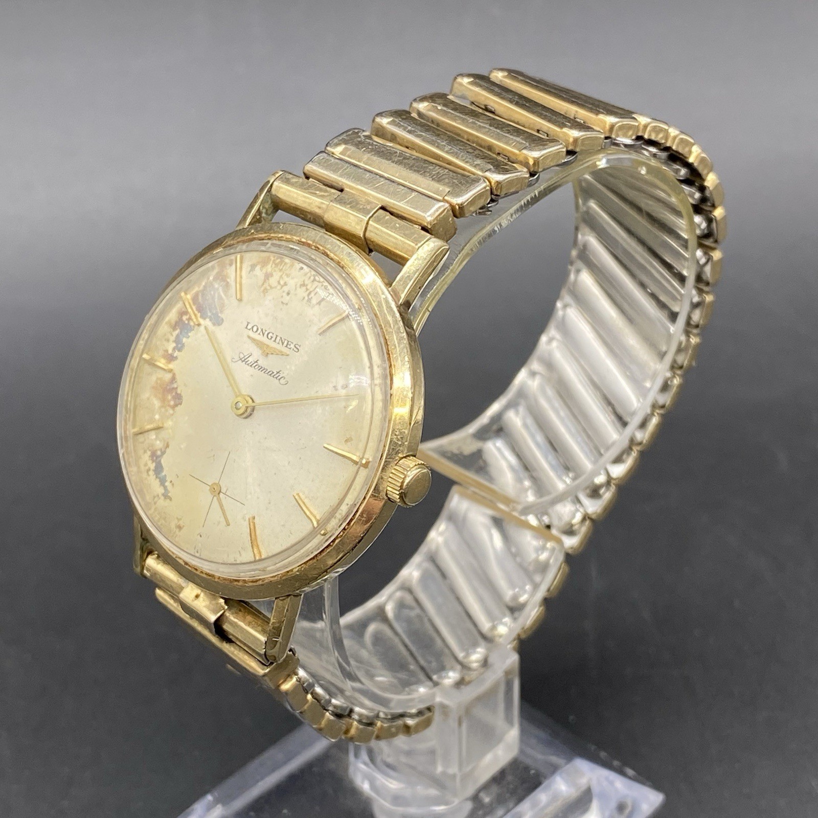 Longines 350 Admiral 1200 Swiss 17 Jewels Automatic 10K Gold Filled Ross Watch
