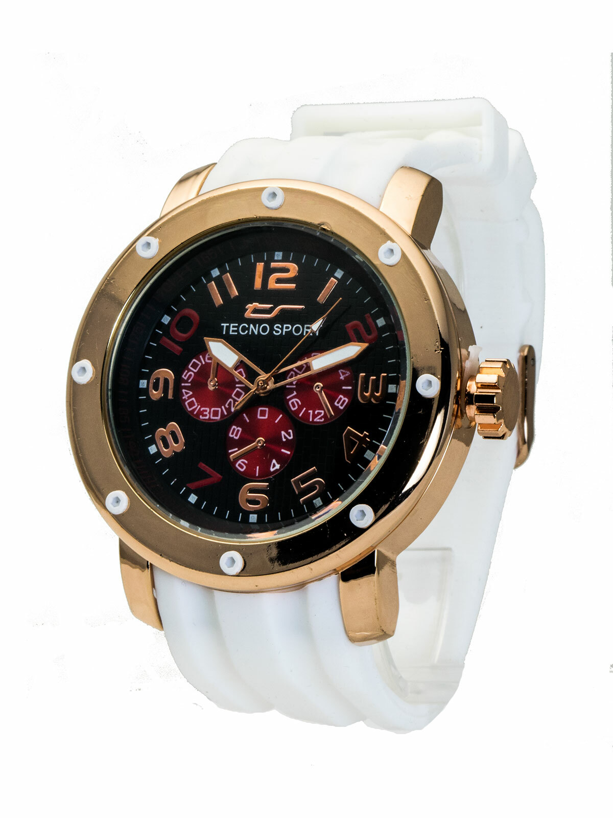 TECNO SPORTS: SILICON RUBBER BAND ANALOG QUARTZ WATCH