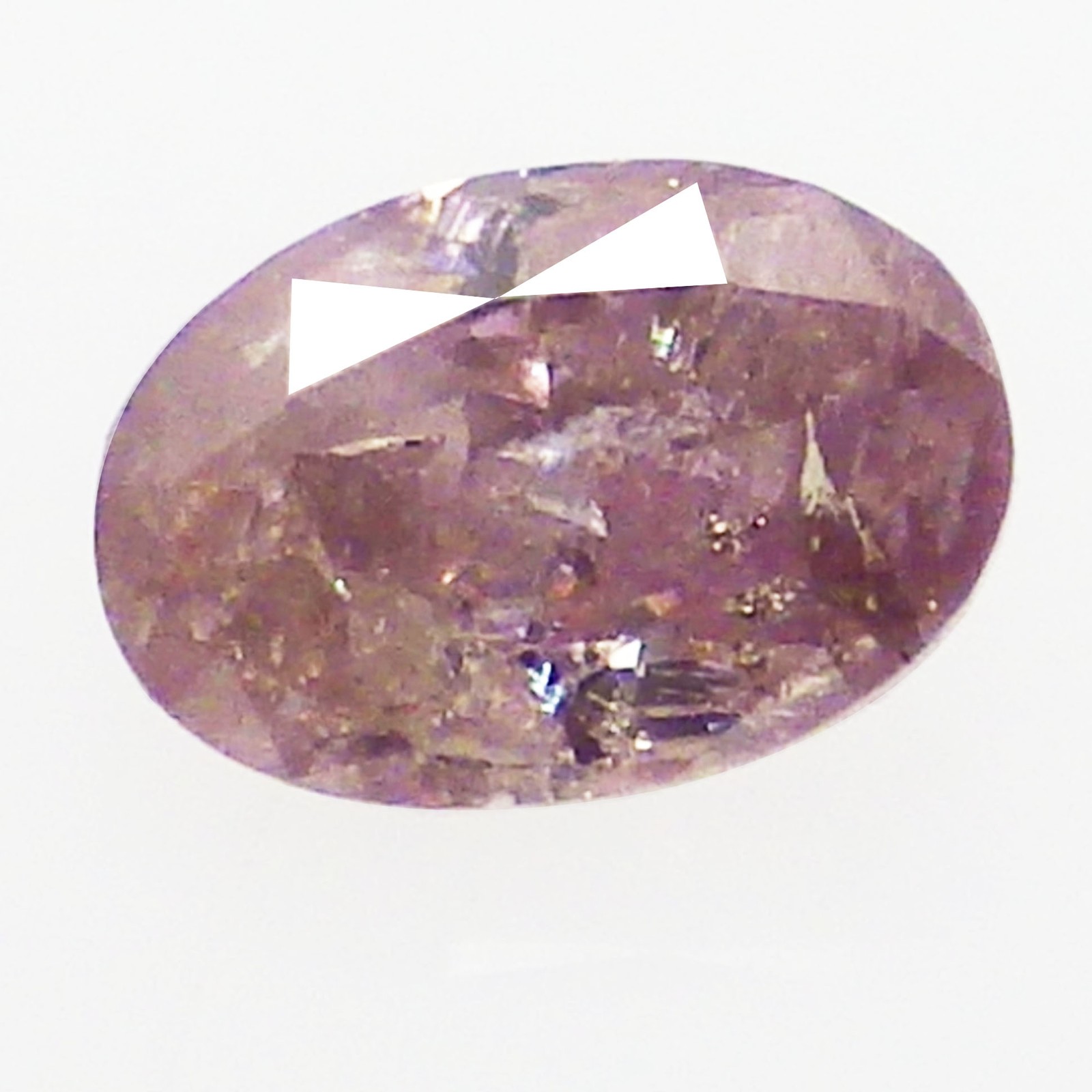 0.11 Cts Pretty Oval Natural UnTreated Fancy Purplish Pink Diamond From Argyle