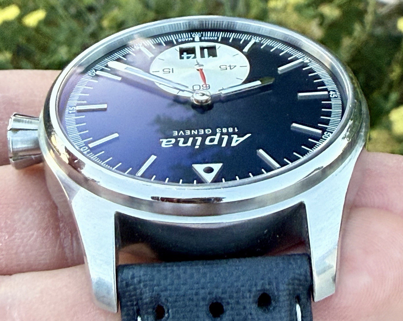 Alpina Startimer Pilot Big Date Quartz Blue Dial 44mm Watch Only AL280X4SP26