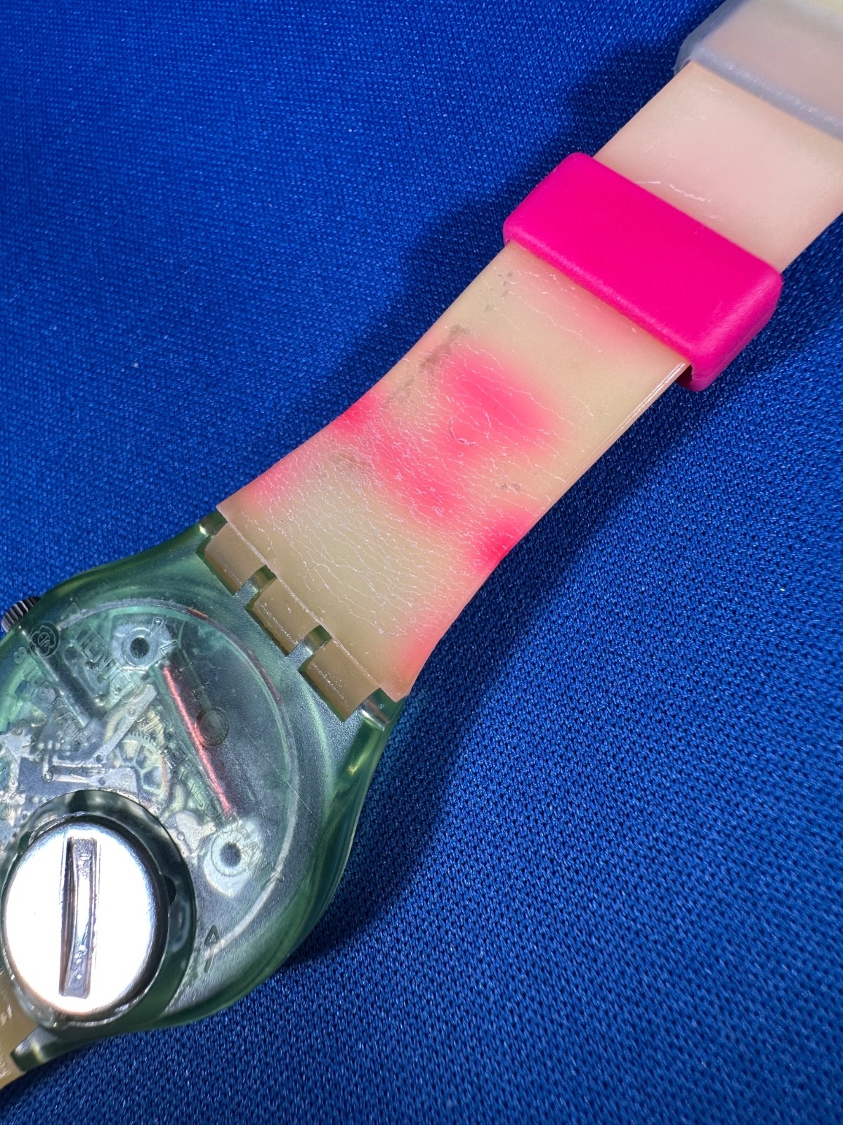 Vintage 1991 Swatch Watch Stalefish GG113 Working Good 34MM Nice! So Rad!